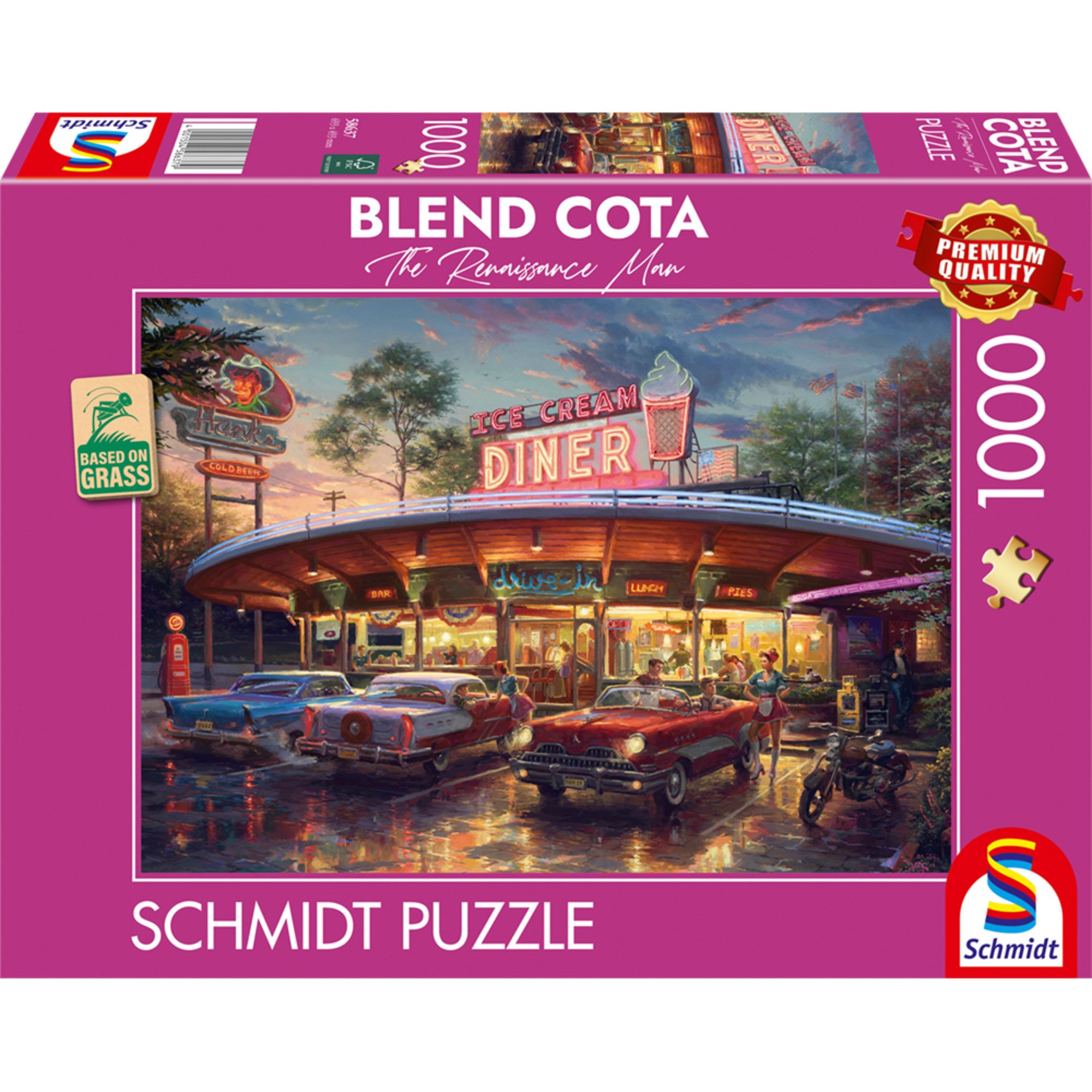 Schmidt Spiele Puzzle Schmidt Spiele Blend Cota: American Diner, Puzzle, 1000 Puzzleteile