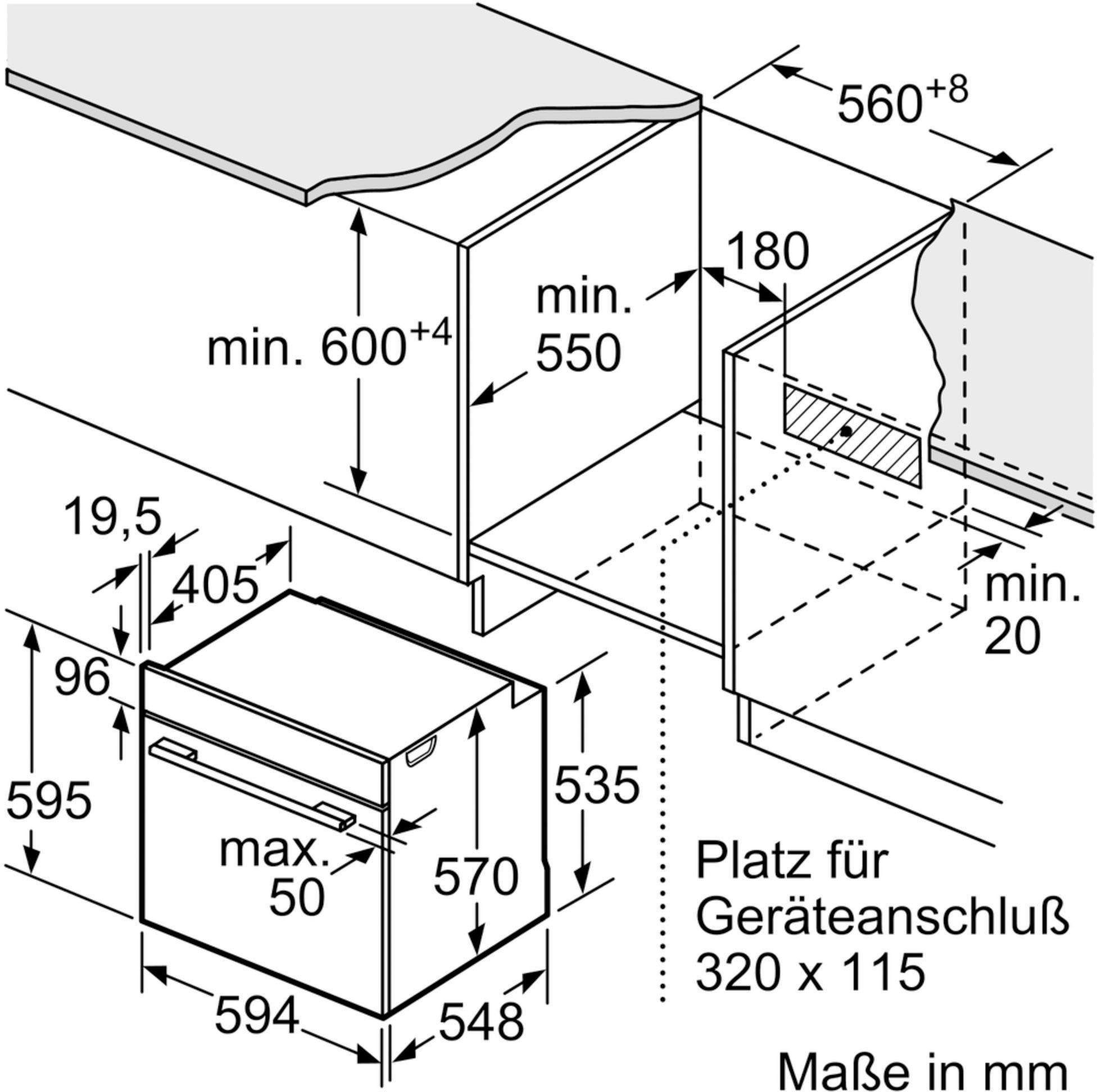 Pyrolyse-Selbstreinigung, XE4P, nachrüstbar, mit Heißluftsystem NEFF CircoTherm® Teleskopauszug Elektro-Herd-Set