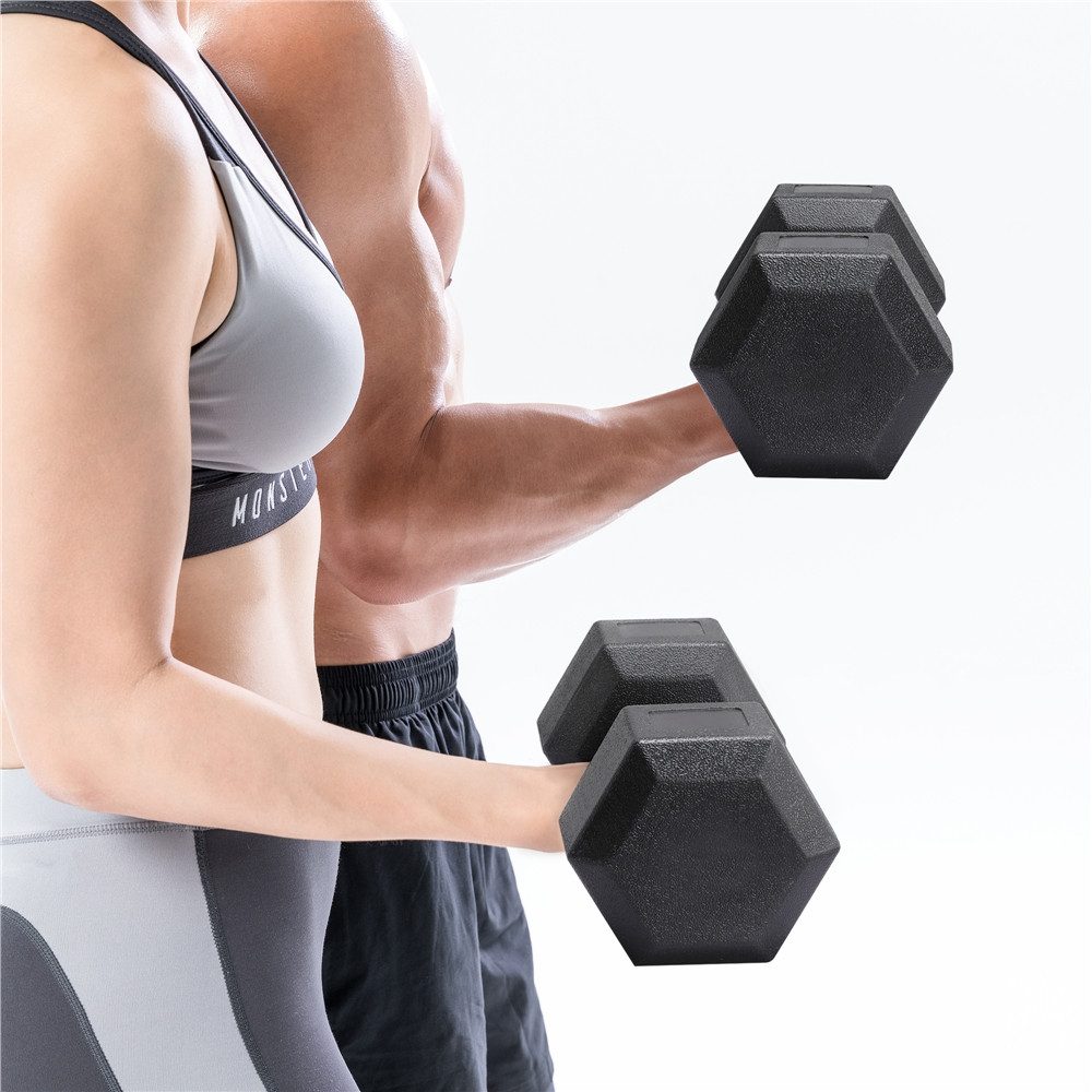Yaheetech Kurzhantel 8/10/12/15/16/20 kg, (2er Set), 2er Kurzhanteln Hanteln Set für Krafttraining oder zu Hause