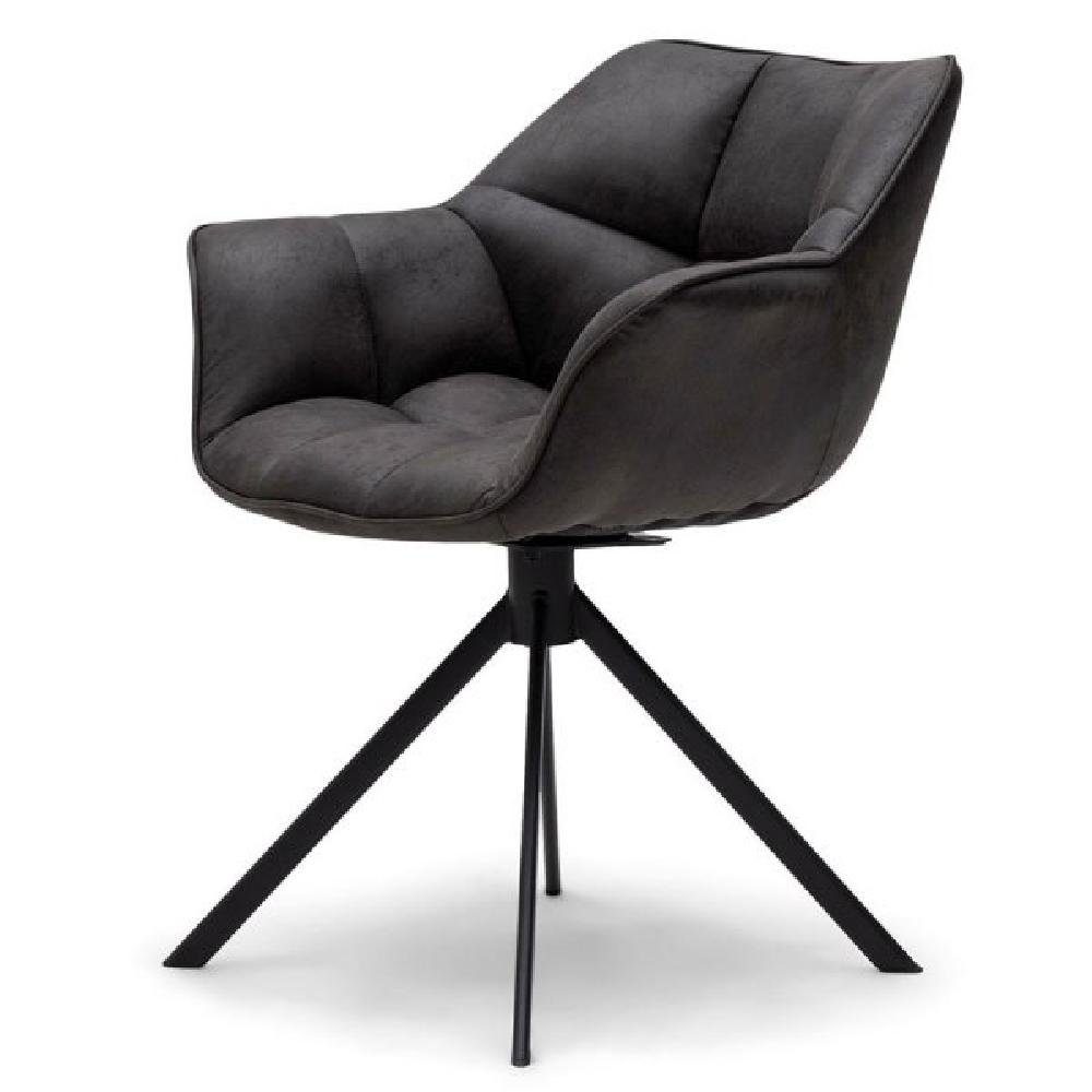 Rivièra Maison Stuhl Esszimmerstuhl Carnaby Dining Armchair Turning Leg Pellini Espresso (D