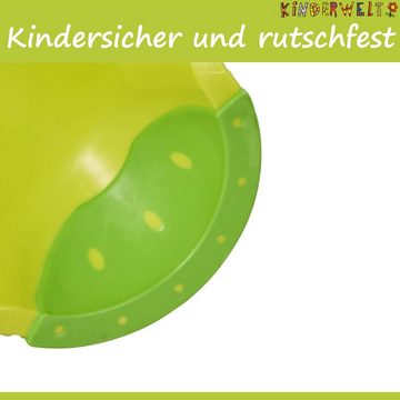 KiNDERWELT Tritthocker Premium Tritthocker Hippo grün stabiler Hocker für Kinder