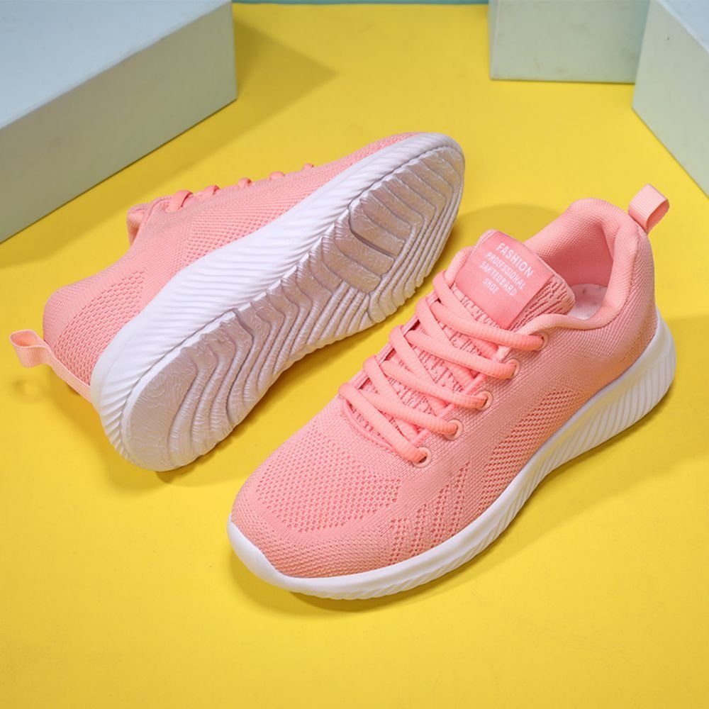 Outdoor-Freizeitschuhe HUSKSWARE rosa sneaker, (slip-on Dämpfung,atmungsaktiv,Fashion) Sneaker