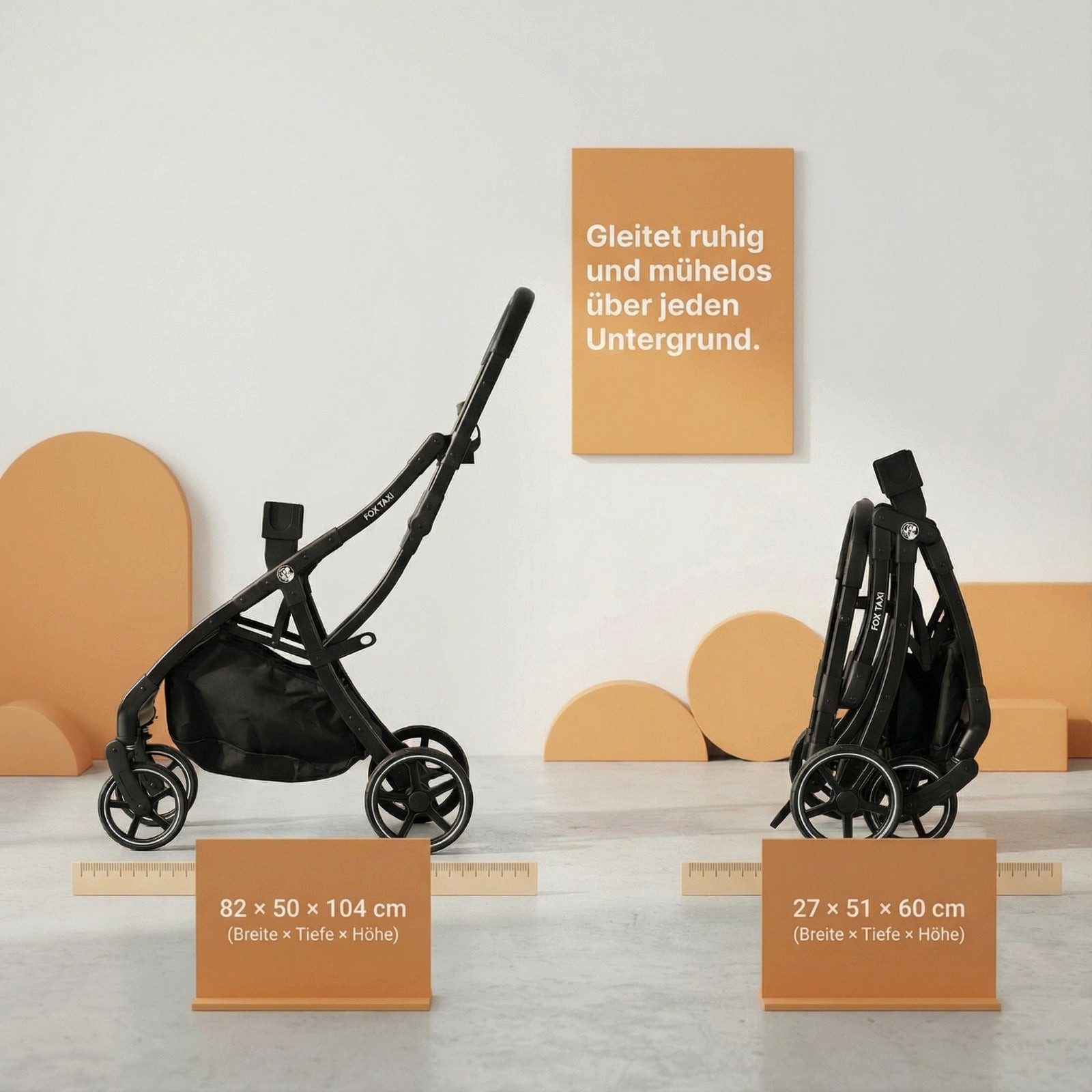 Foxbaby GmbH Kinder-Buggy Fox Taxi - Gestell für Babyschale von Fox Baby