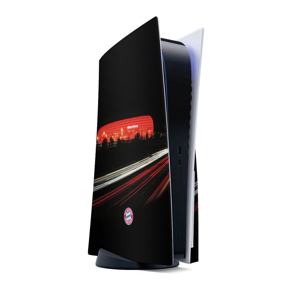 DeinDesign Konsolen-Cover FC Bayern München FCB Stadion FC Bayern München Allianz Arena, Sony Playstation 5 Disc Edition Skin Aufkleber Sticker Folie