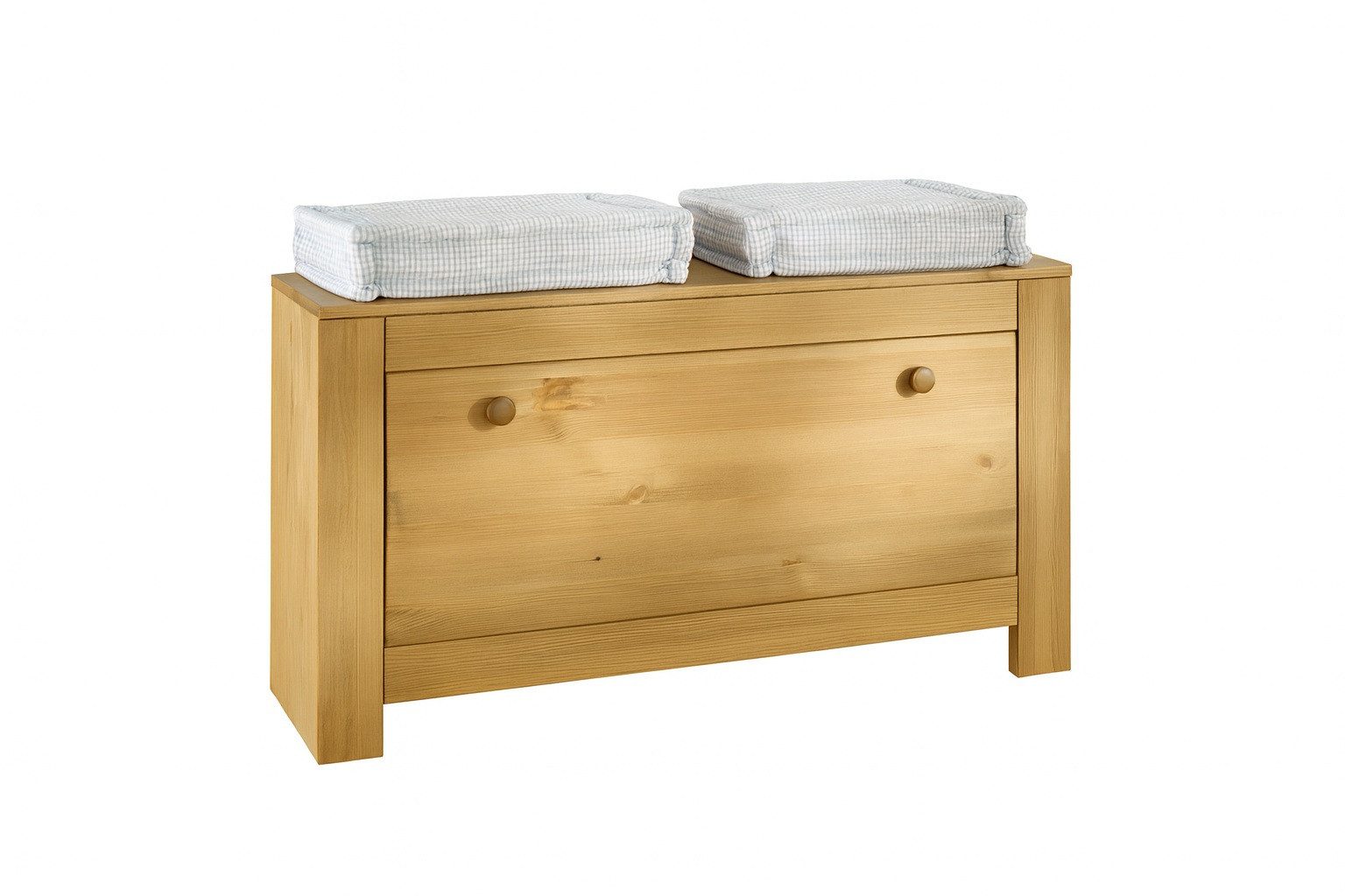 Clever-Moebel Schuhtruhe Schuhtruhe aus Kiefernholz Truhe Schuhschrank Bank, Breite: 87,6cm, Tiefe: 38cm, Höhe: 55,6 cm