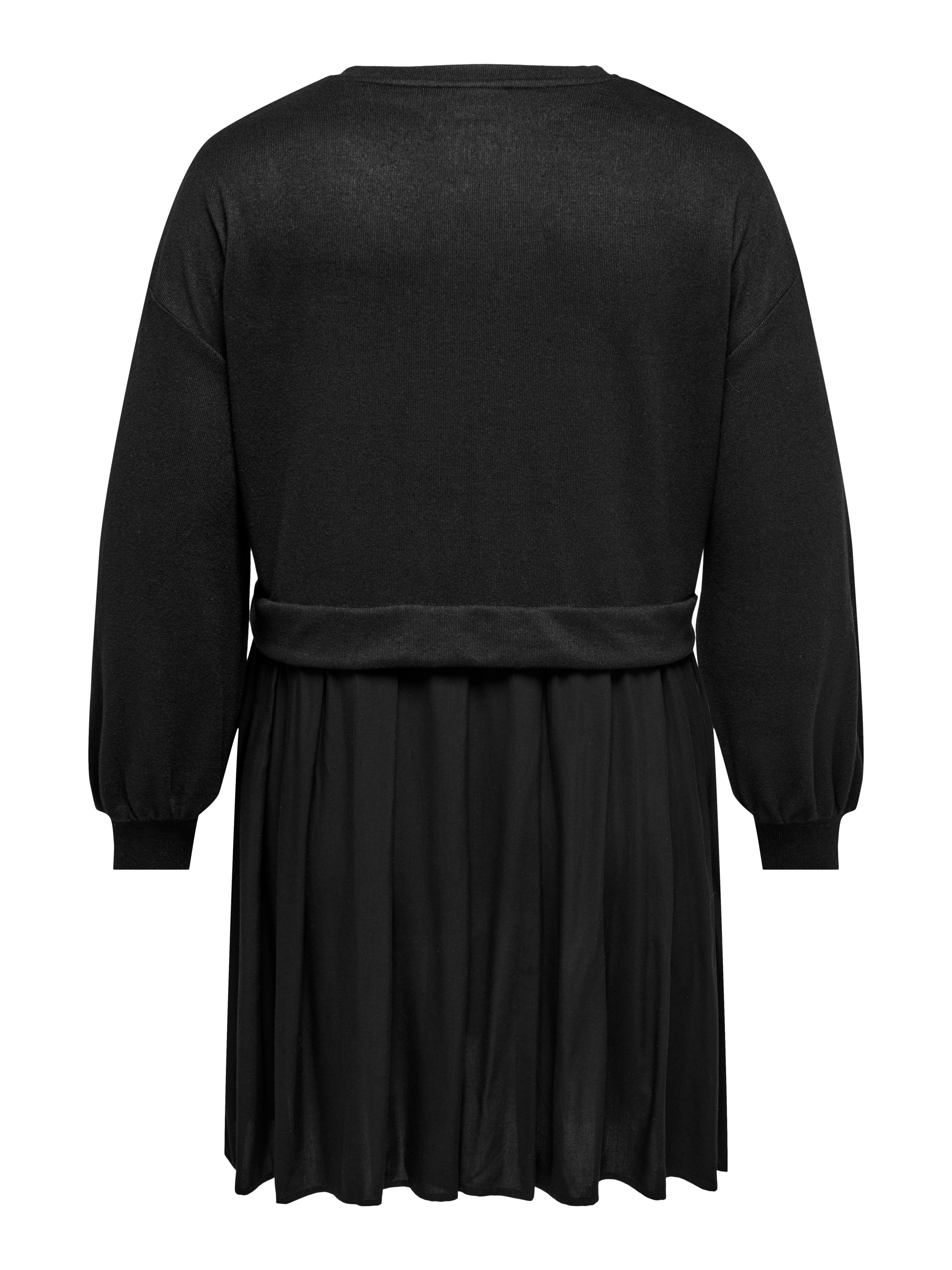 ONLY CARMAKOMA Jerseykleid CARUMA ALBA L/S MIX KNEE DRESS JRS Sommerkleid