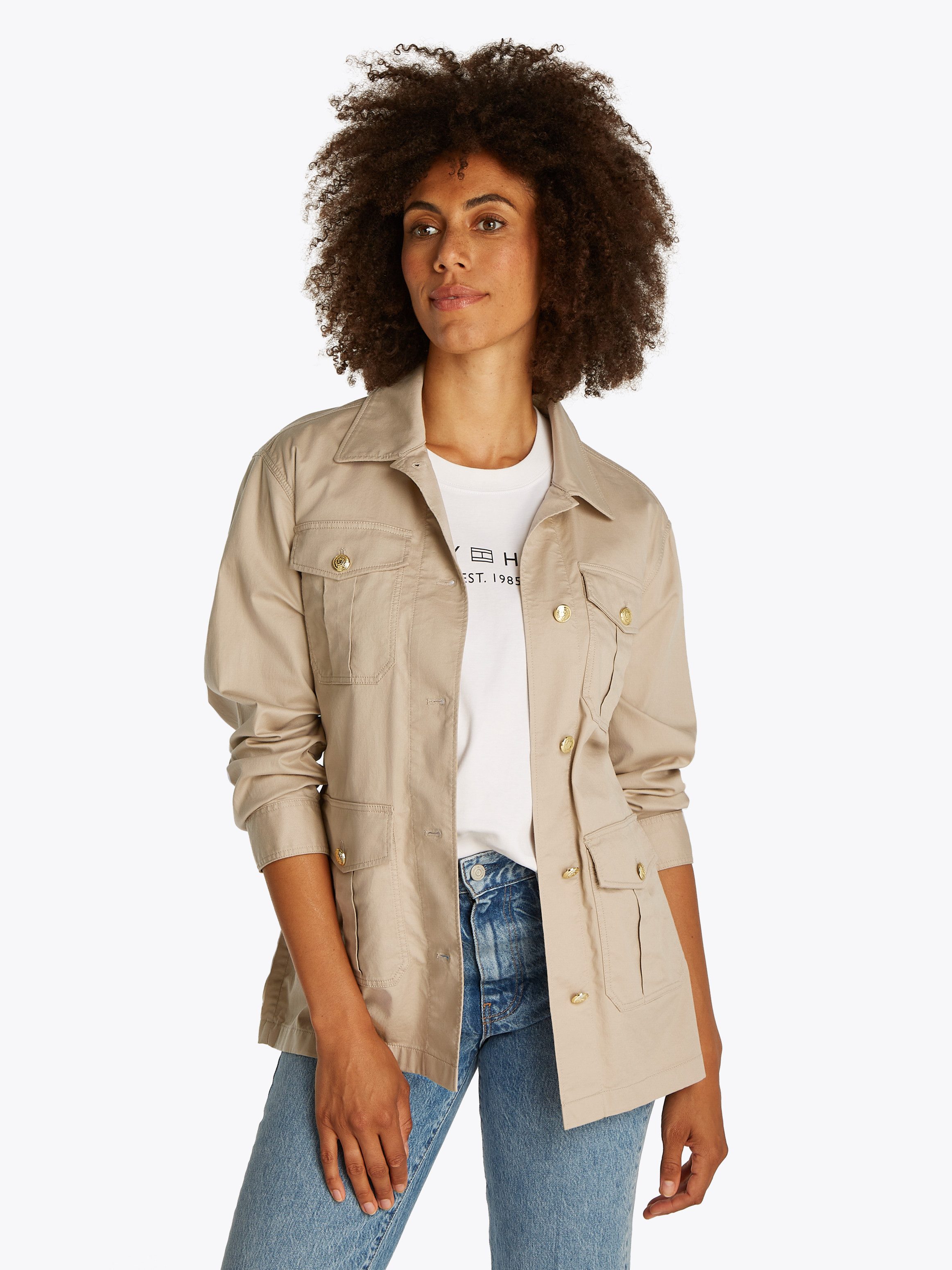Tommy Hilfiger Outdoorjacke GOLD BUTTON UTILITY günstig online kaufen