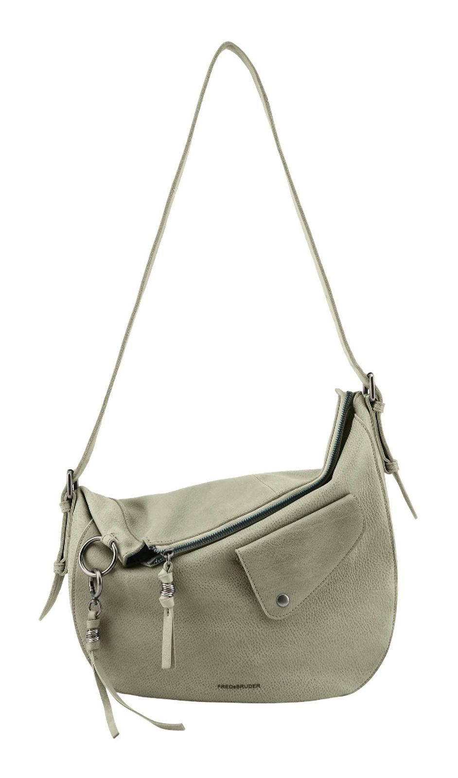 FREDsBRUDER Schultertasche Shoulder Bag, aus echtem Rindsleder