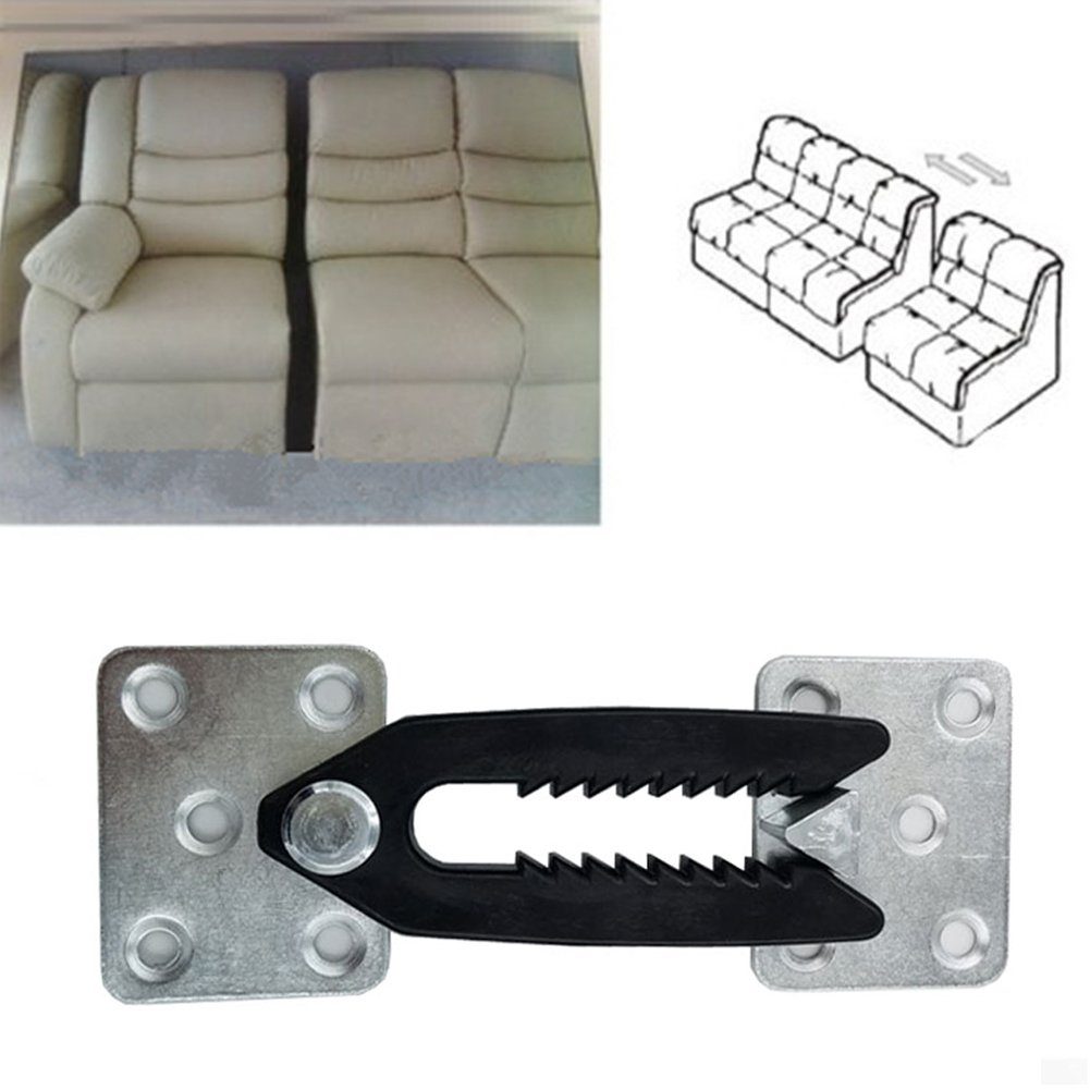 Möbel Paar für Couchverbinder, Steckverbinder, BAYLI 4 Flachverbinder Schnapp-Verbinder