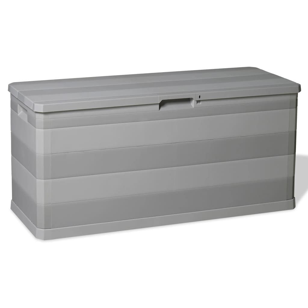 furnicato Gartenbox Auflagenbox Hellgrau 117x45x56 cm aus robustem Polypropylen (1 St)