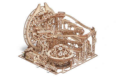 MagicHolz 3D-Puzzle Galaxy Marble Run, Holzspielzeug Set, 678 Puzzleteile, Holzbausatz zum Selberbauen