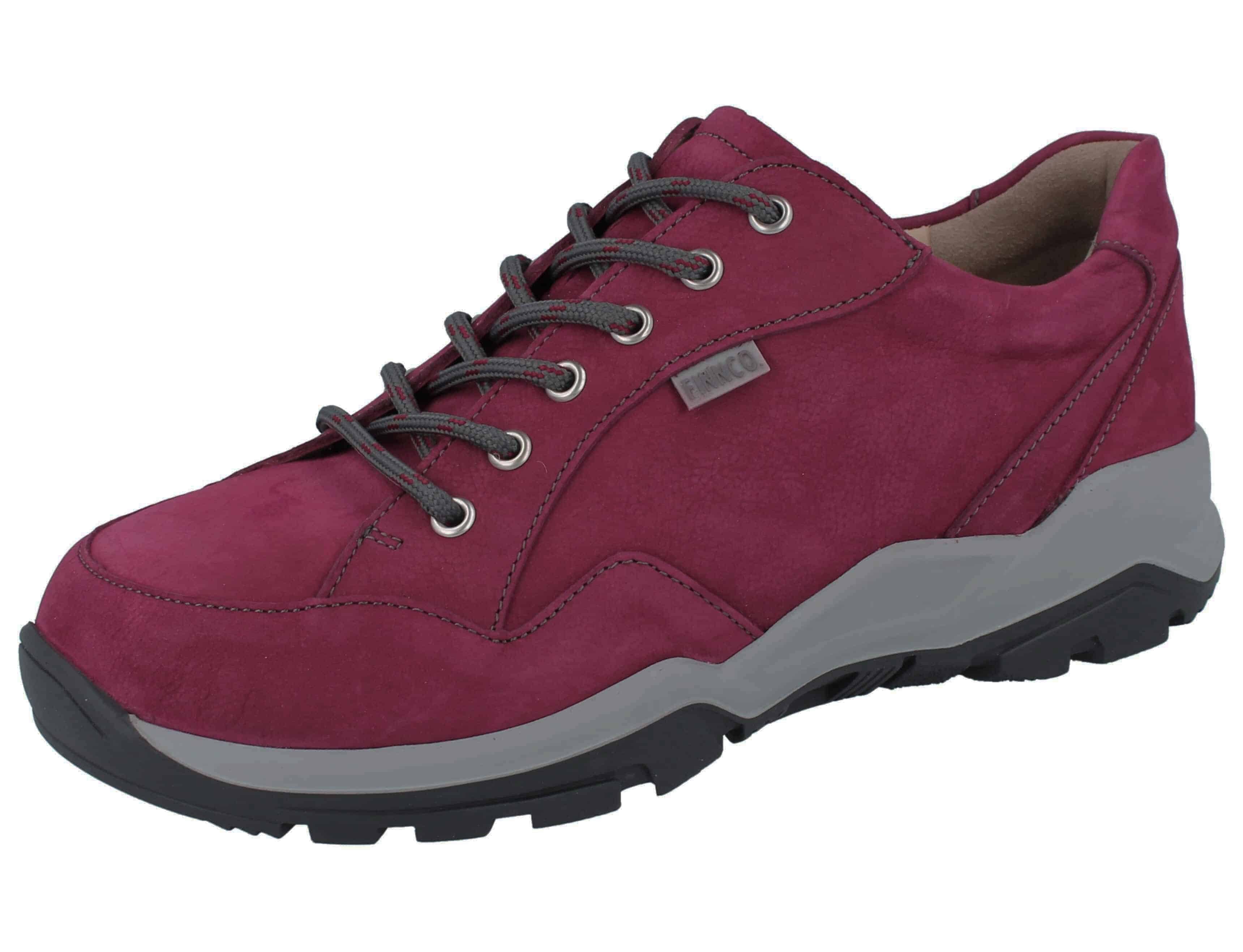Finn Comfort FINN COMFORT FINNCO Tessin Damen Wanderschuhe Halbschuhe rot Wanderschuh Wechselfußbett