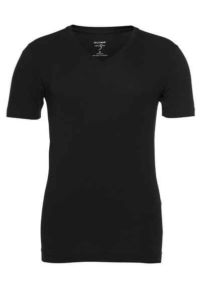 OLYMP T-Shirt Level Five body fit V-Ausschnitt, Ideal zum Unterziehen