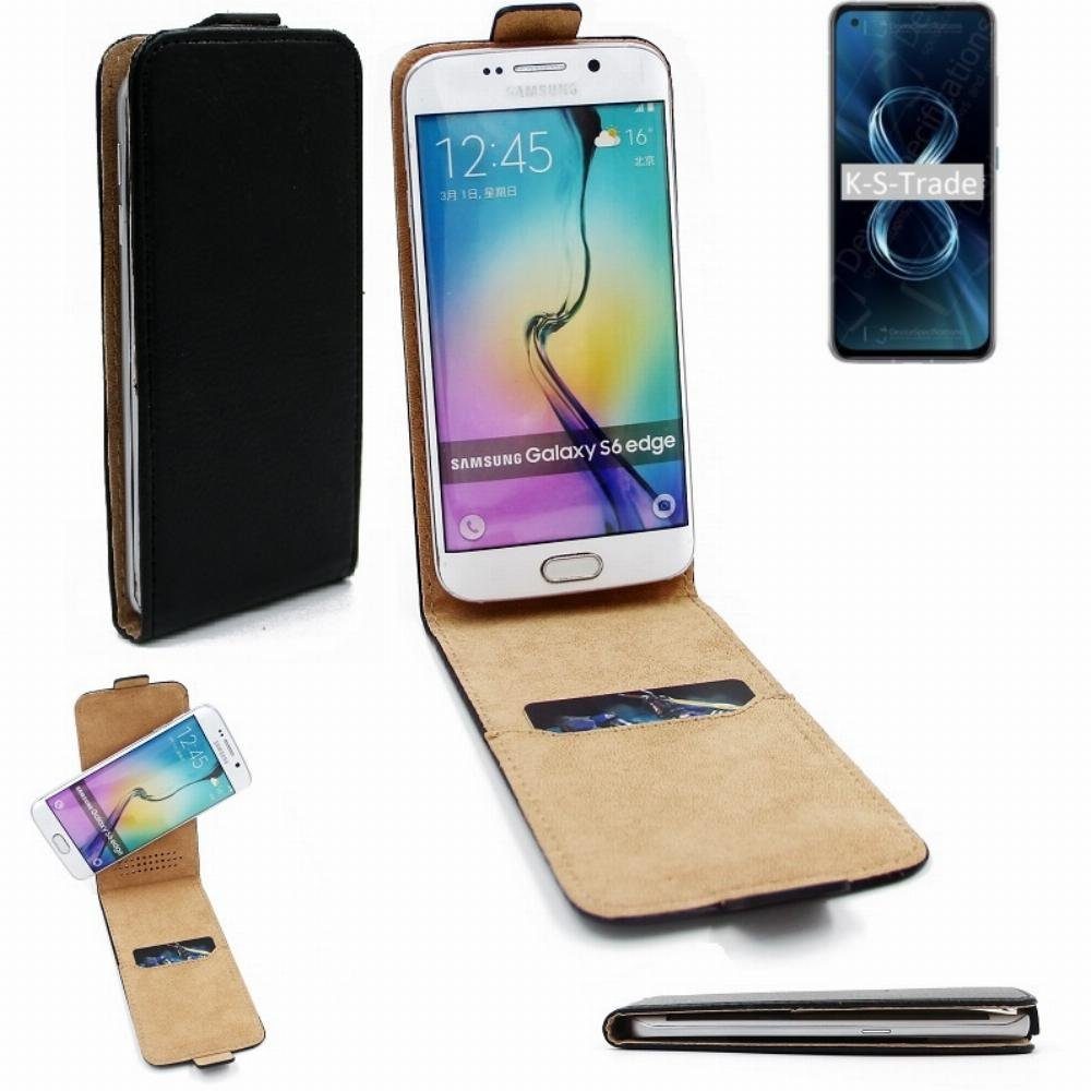 K-S-Trade Handyhülle für Asus Zenfone 8, Schutzhülle Handyhülle Flipstyle 360° Smartphone Tasche