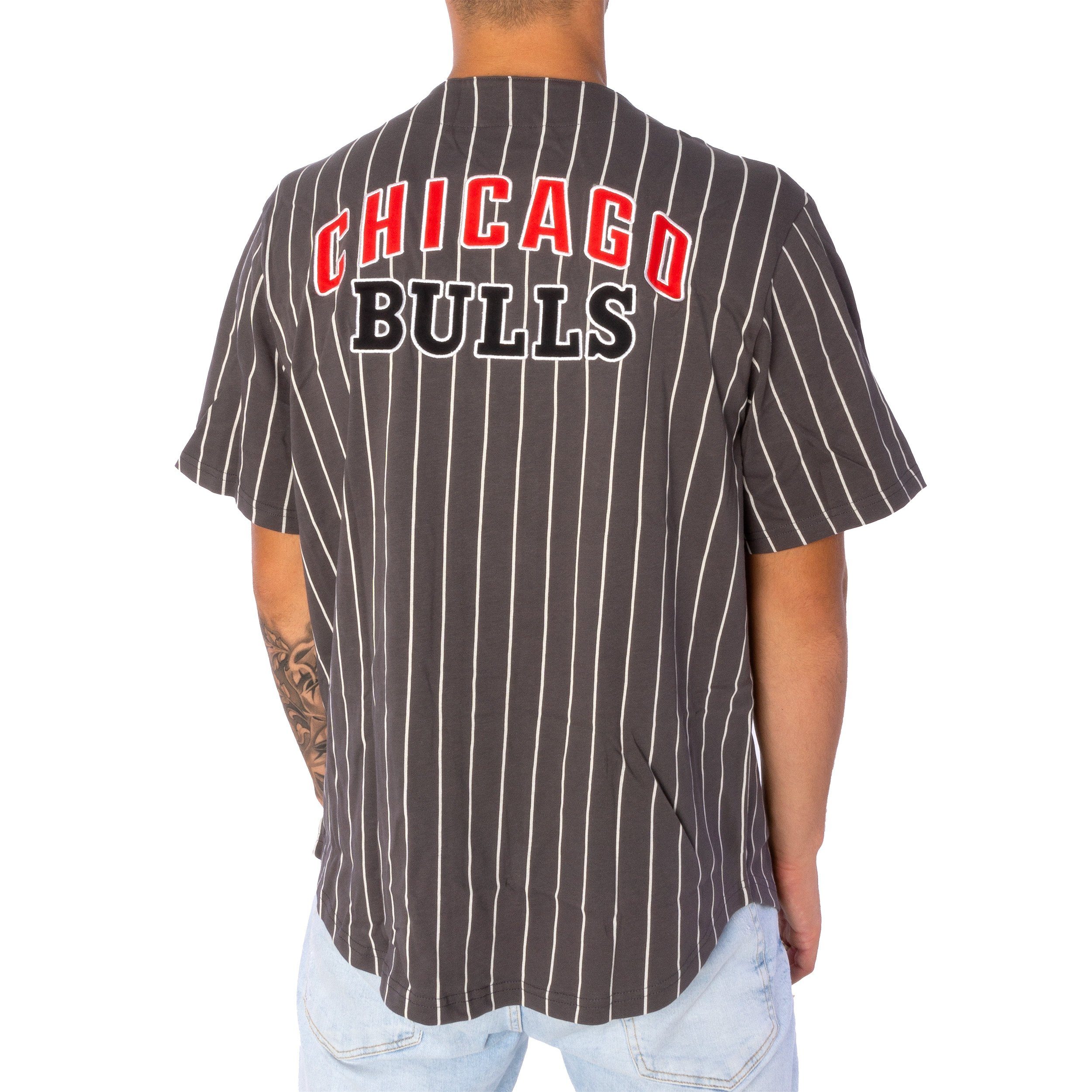 New Era Era Stück, T-Shirt New Basballe Bulls Chicago Pinstripe T-Shirt 1-tlg) (1