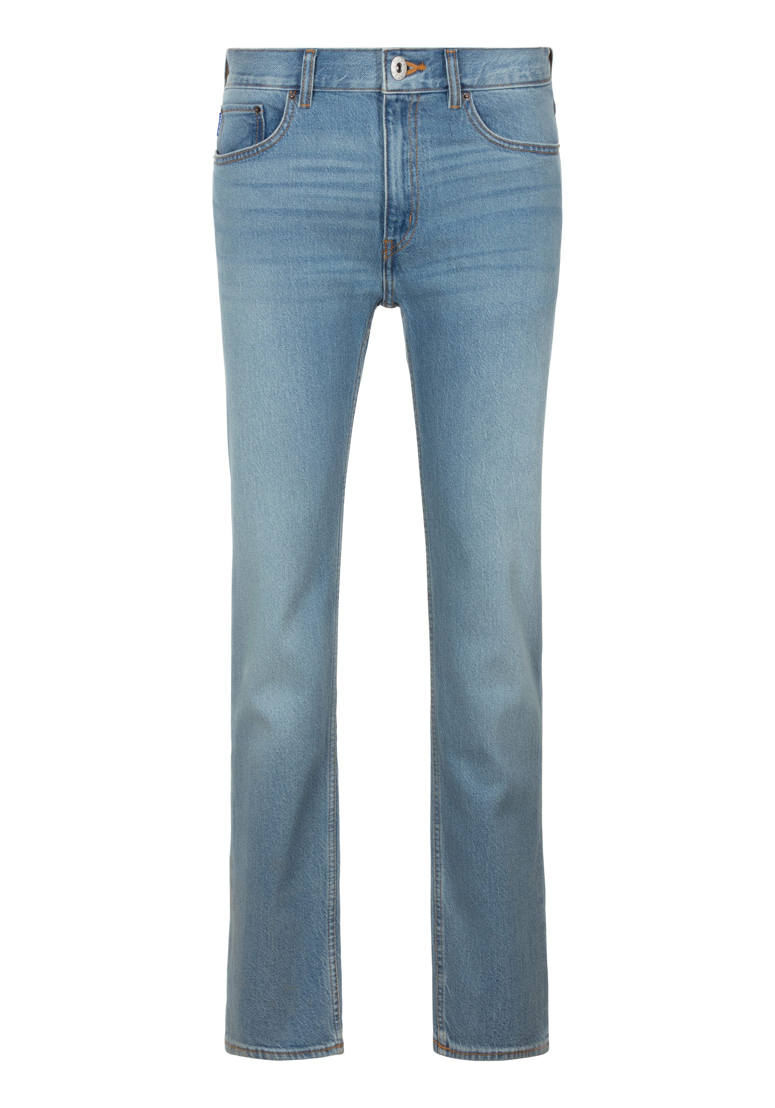 HUGO Blue Slim-fit-Jeans Ash mit Stone-washed-Finish günstig online kaufen