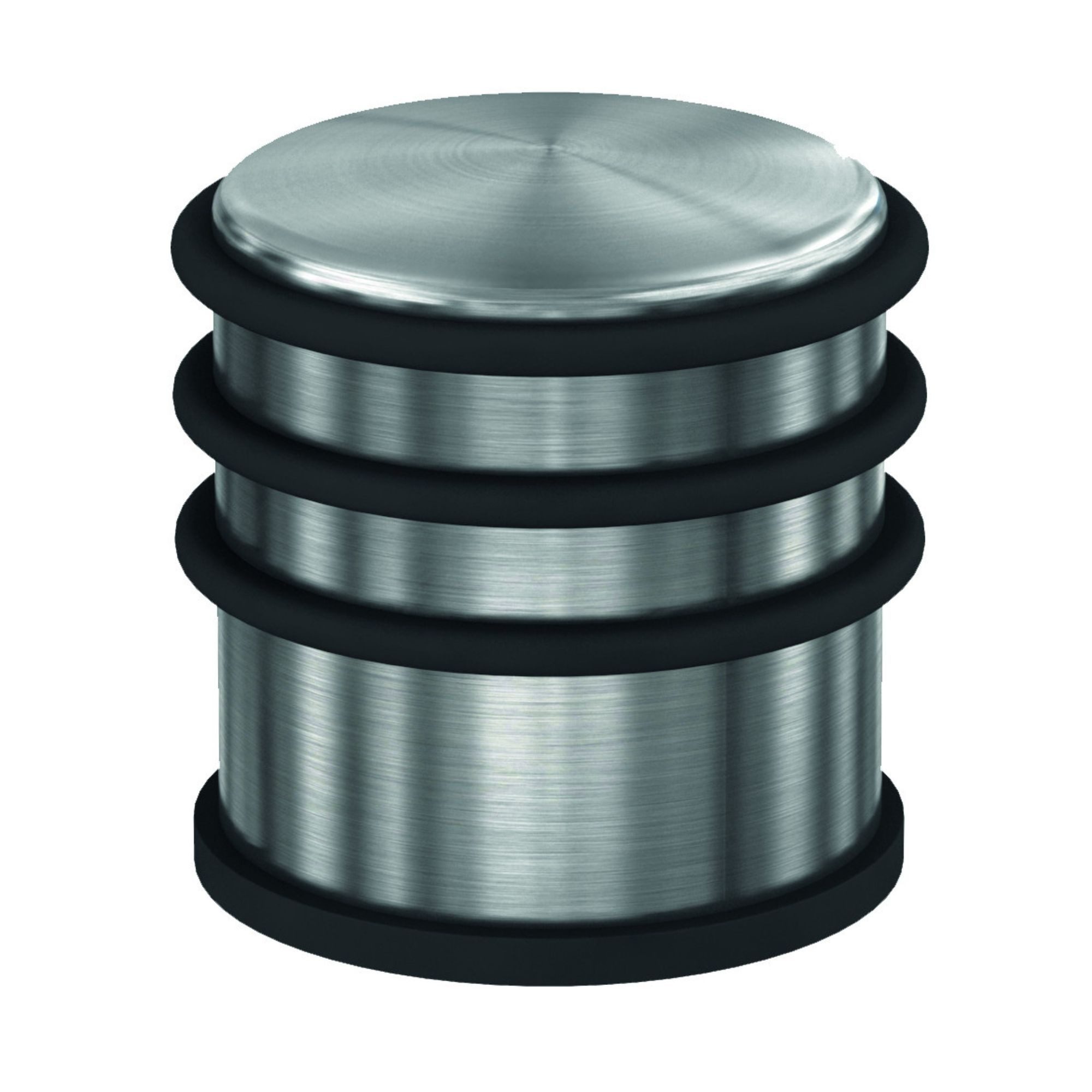 BASI Wandtürstopper Türpuffer, Türstopper (Packung, 1 St), aus Edelstahl mit Gummi-Schutz, extra schwer und rutschfest, 1 KG