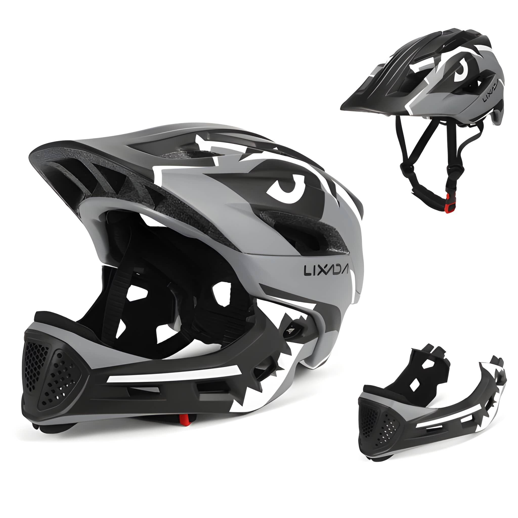 Lixada Kinderhelm Integralhelm Kinder Fahrradhelm Helm Radfahren Skateboarding, ab 2 Jahren, 13 Lüftungsschlitze, Mundschutz