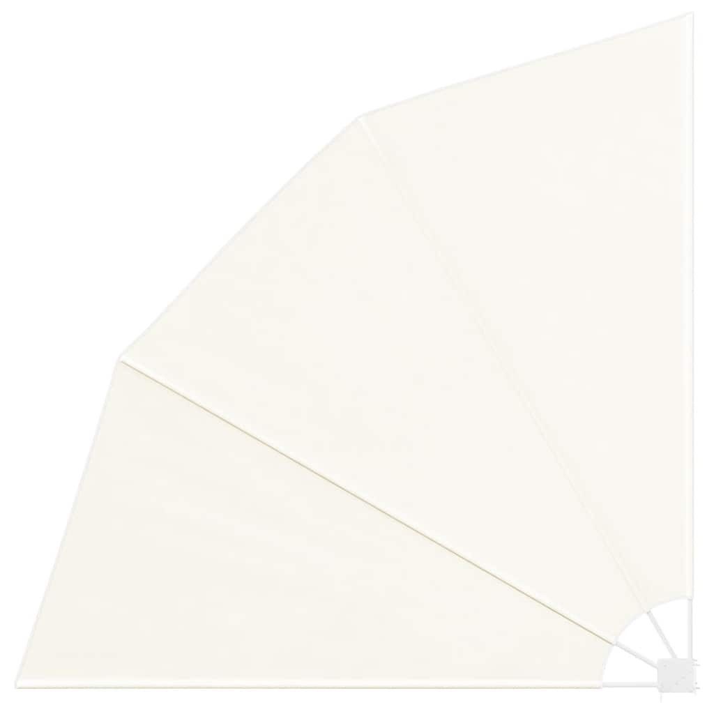 vidaXL Sonnenschirm Faltbarer Balkonfächer Creme 210×210 cm