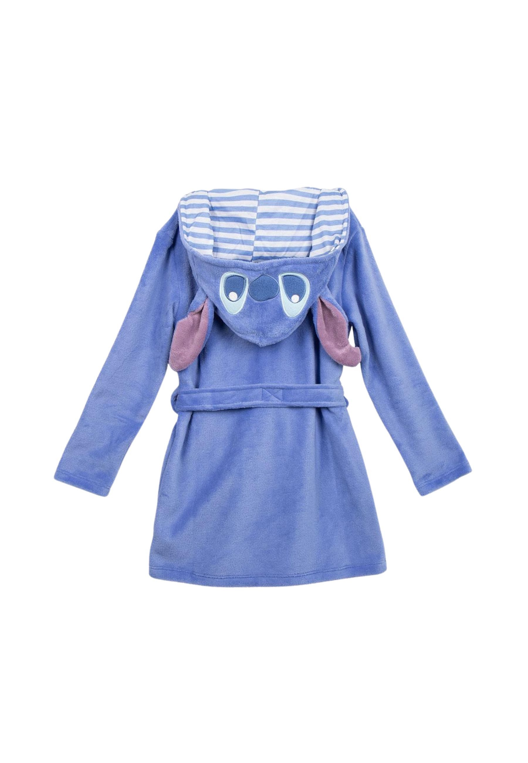 Disney Bademantel Stitch Bademantel mit Kapuze, 100% POLYESTER