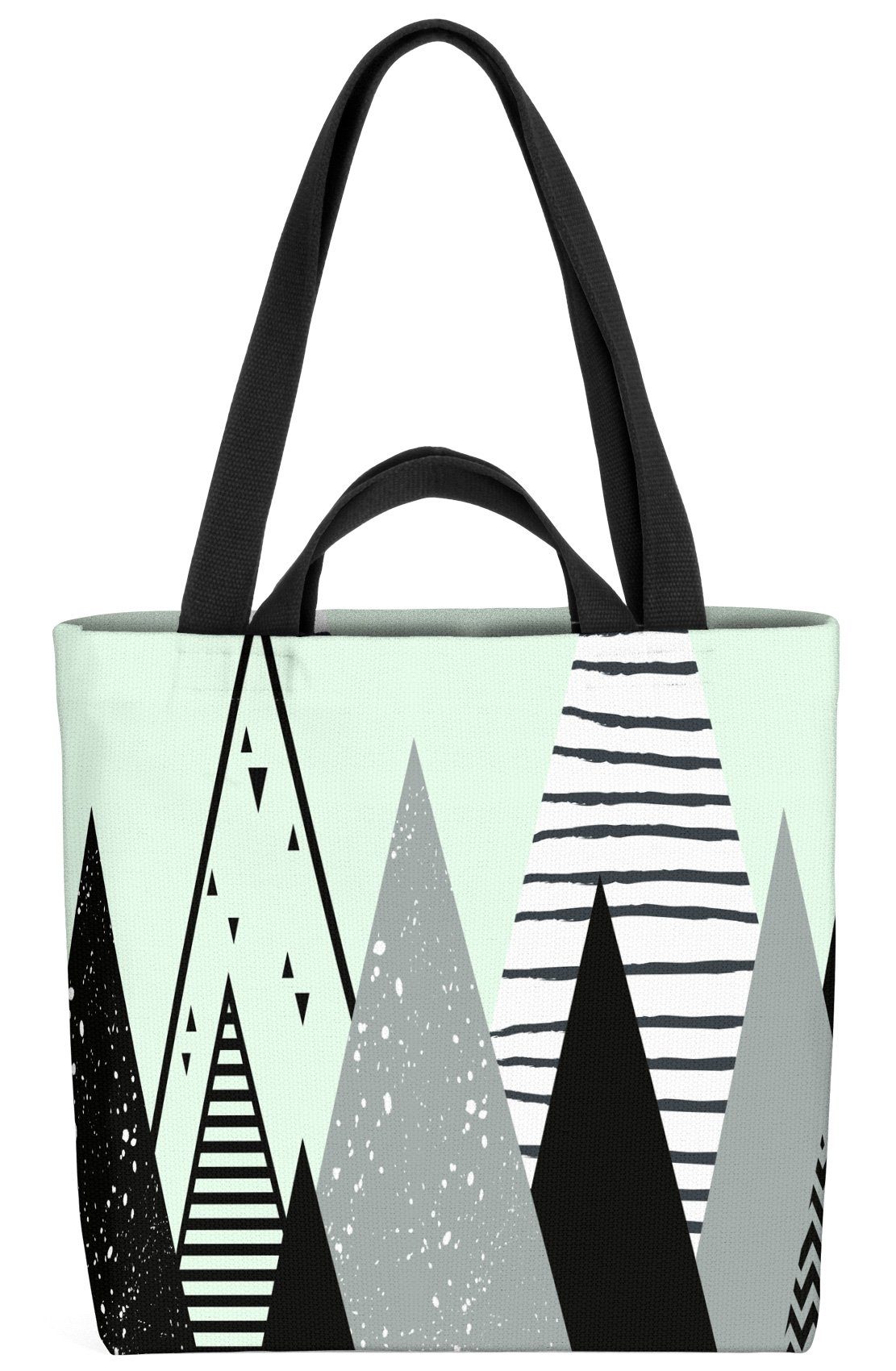 Skandinavische Design Norwegen (1-tlg), Winter Bäume Henkeltasche Wald Schweden Weihnachten 2 VOID