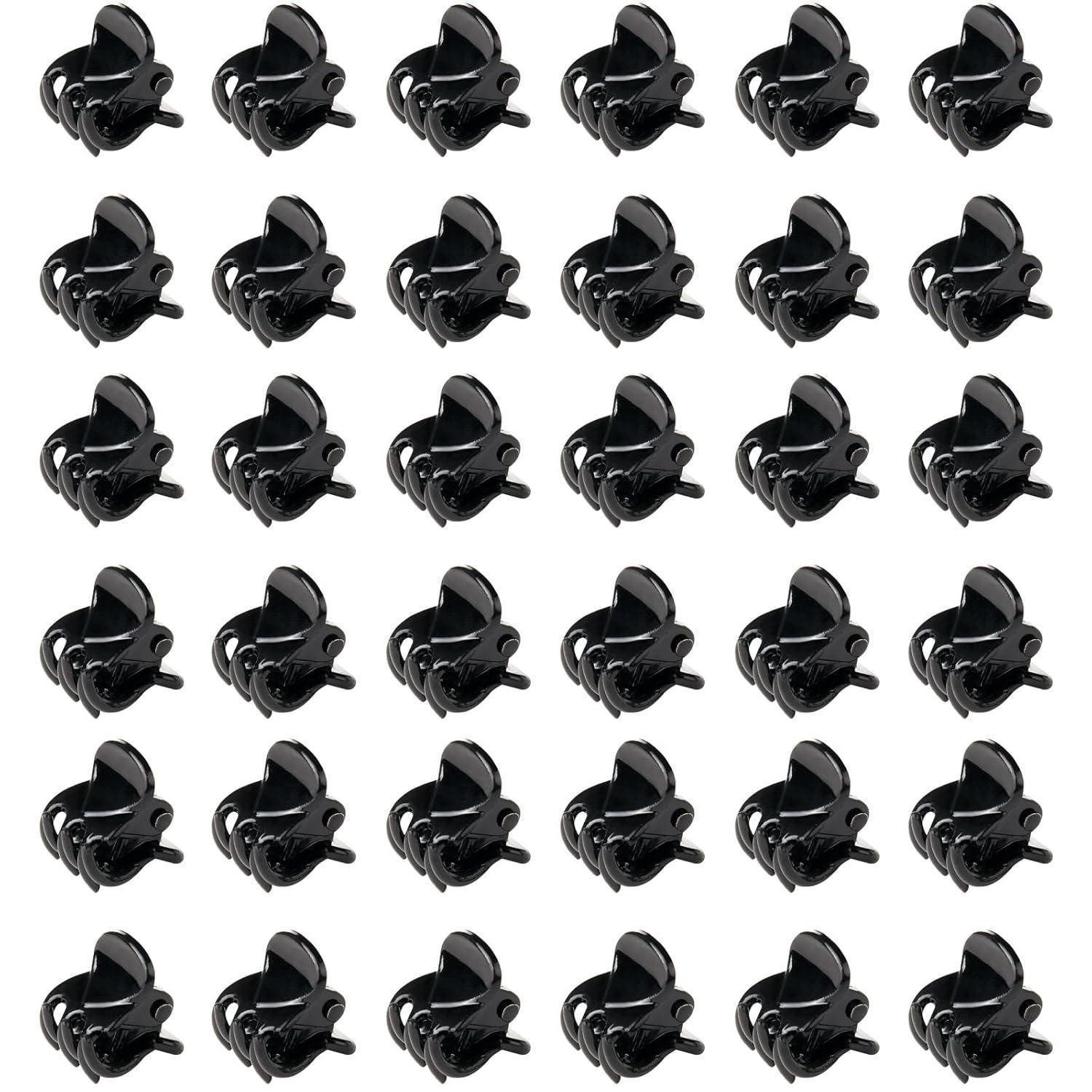 Aucuu Haarklemme Haarklammern 36 Stück Mini Haarspangen Kunststoff Damen Haargreifer