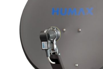 Humax Professional Sat-Spiegel (75 cm, Aluminium, Kabeldurchführung, ziegelrot, anthrazit, hellgrau)