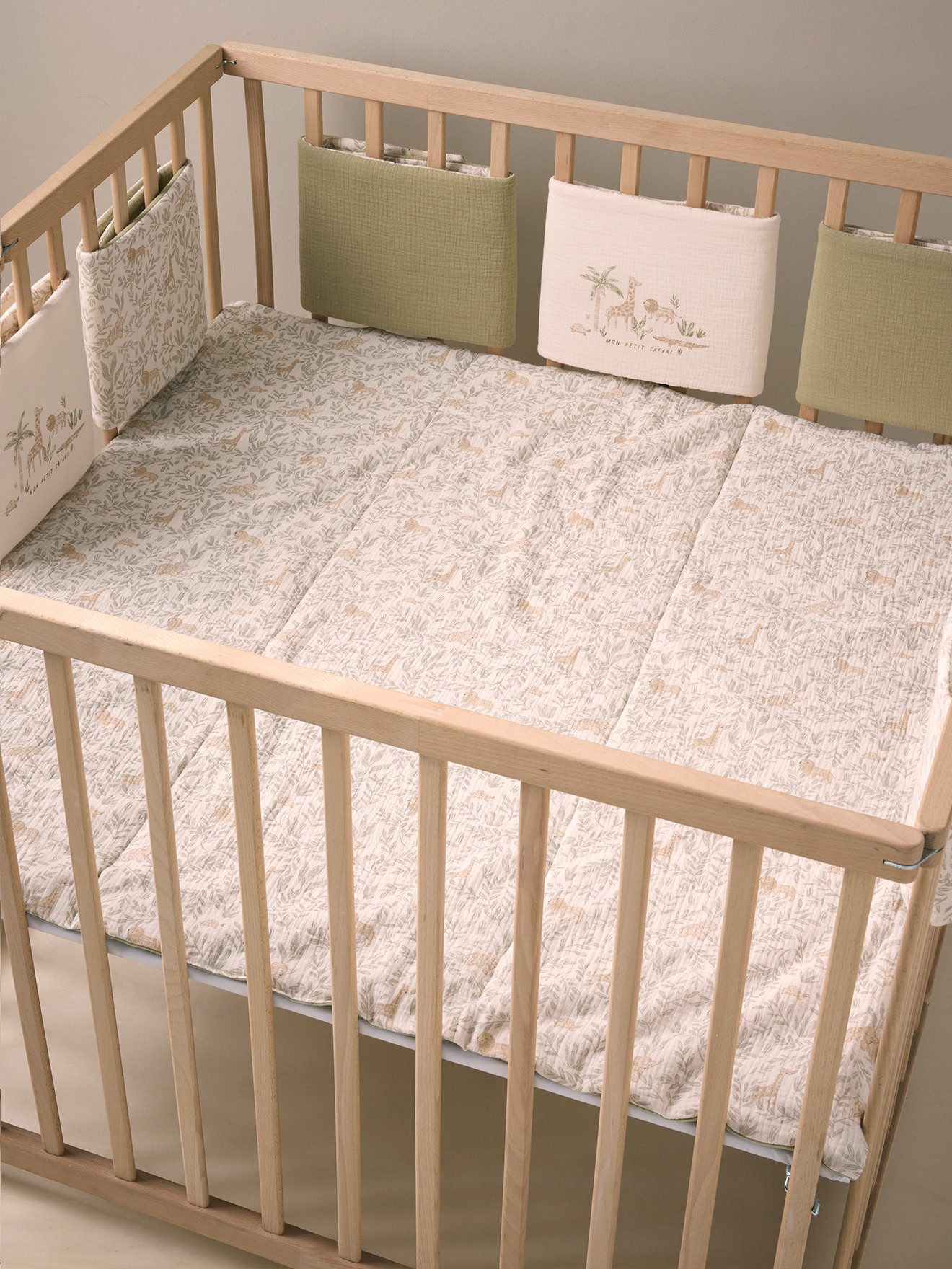 vertbaudet Bettumrandung Baby Bettumrandung/Laufgitterpolster BABYLON, wendbar