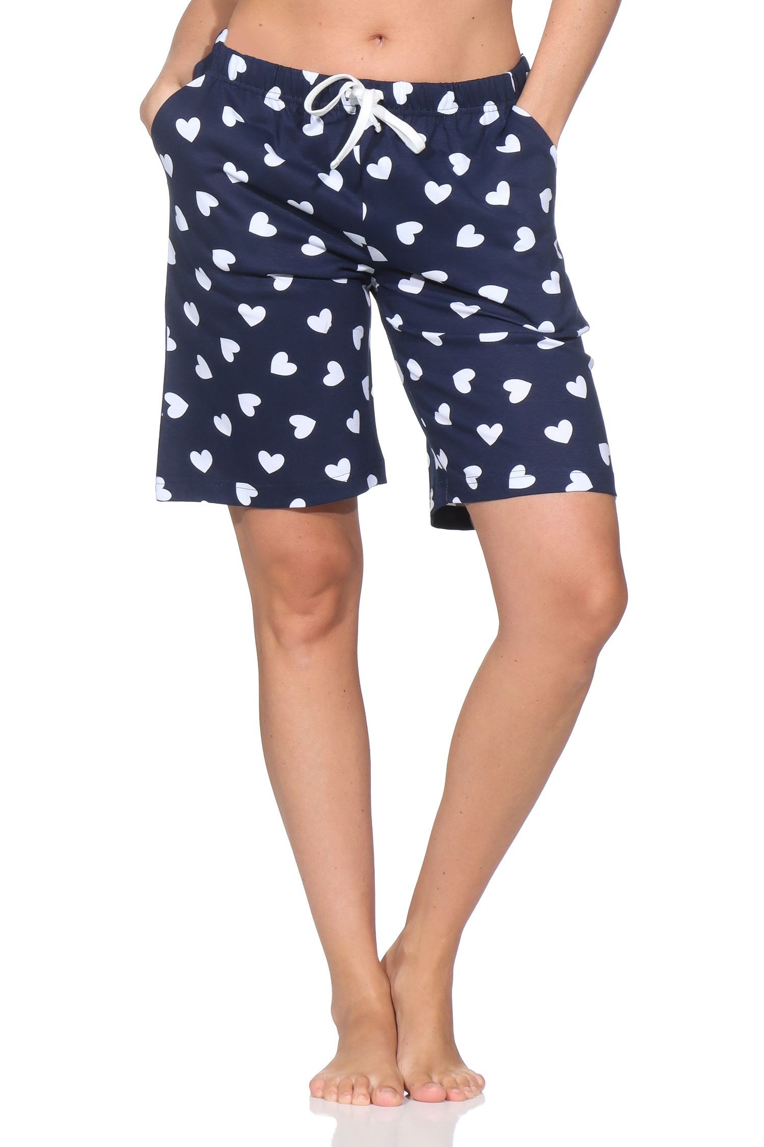 Normann Relaxanzug Damen Shorty Schlafanzug Pyjama Hose kurz - perfekt zu kombinieren