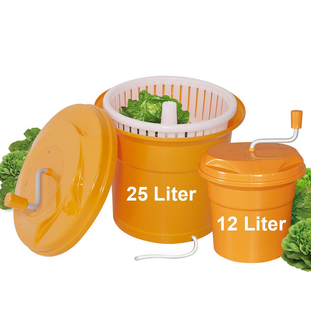 BRB-Lagertechnik Salatschleuder Salatschleuder für extra trockenen Salat, Hochwertiger, lebensmittelneutraler Kunststoff
