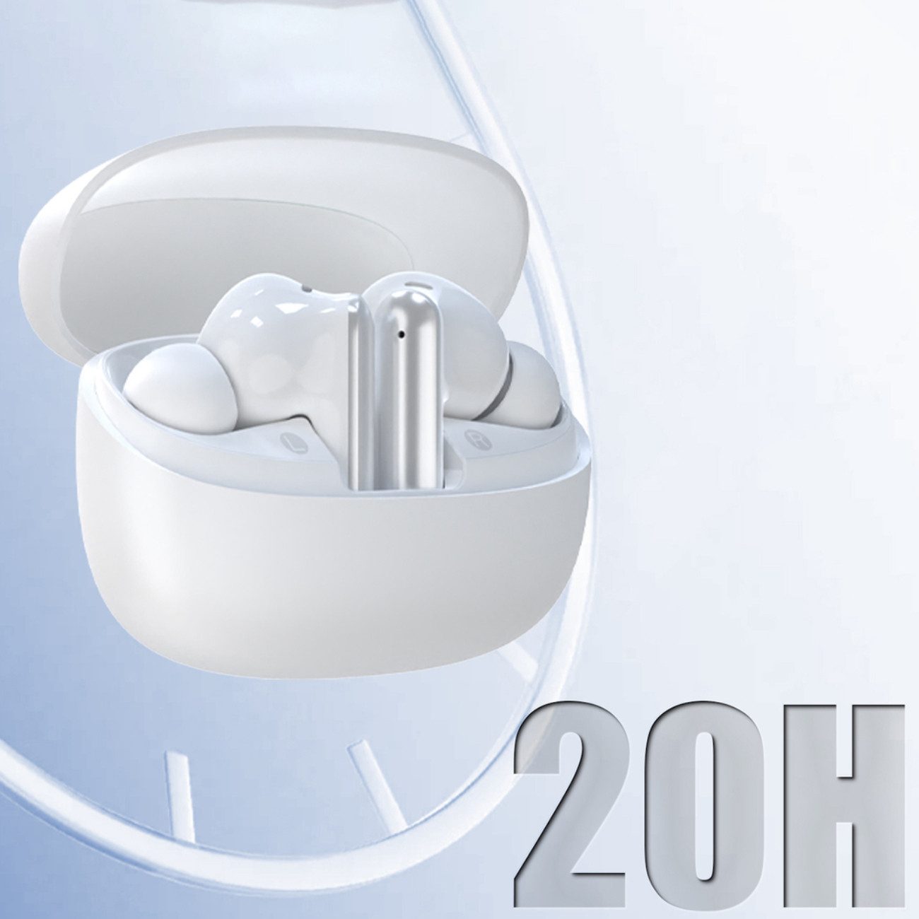 Dudao U21 Bluetooth-Kopfhörer (Google Assistant, Siri, Bluetooth, ANC+ENC, Bluetooth 5.4, Ladeetui)