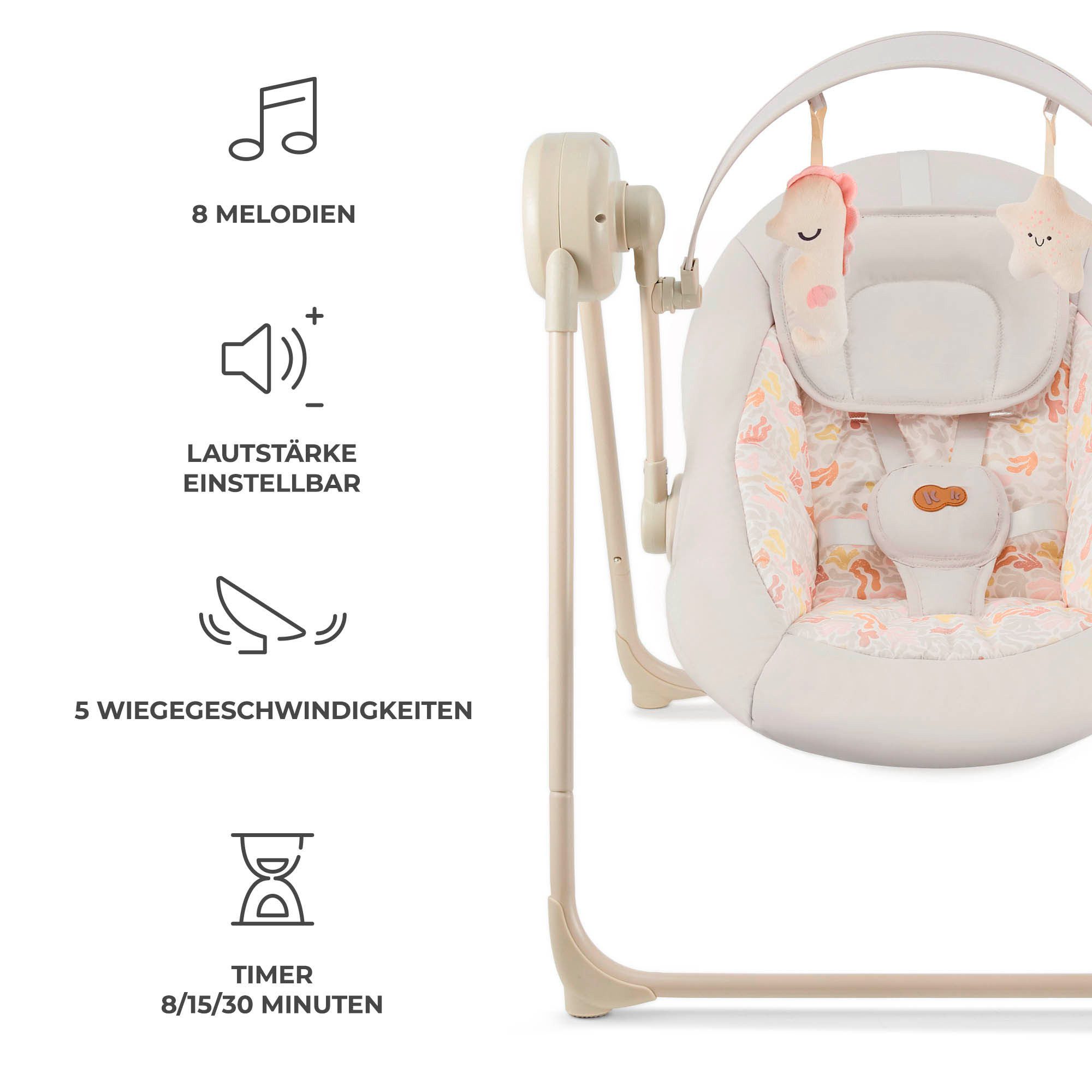 Kinderkraft Babywippe Swingee, mit Soundeffekt