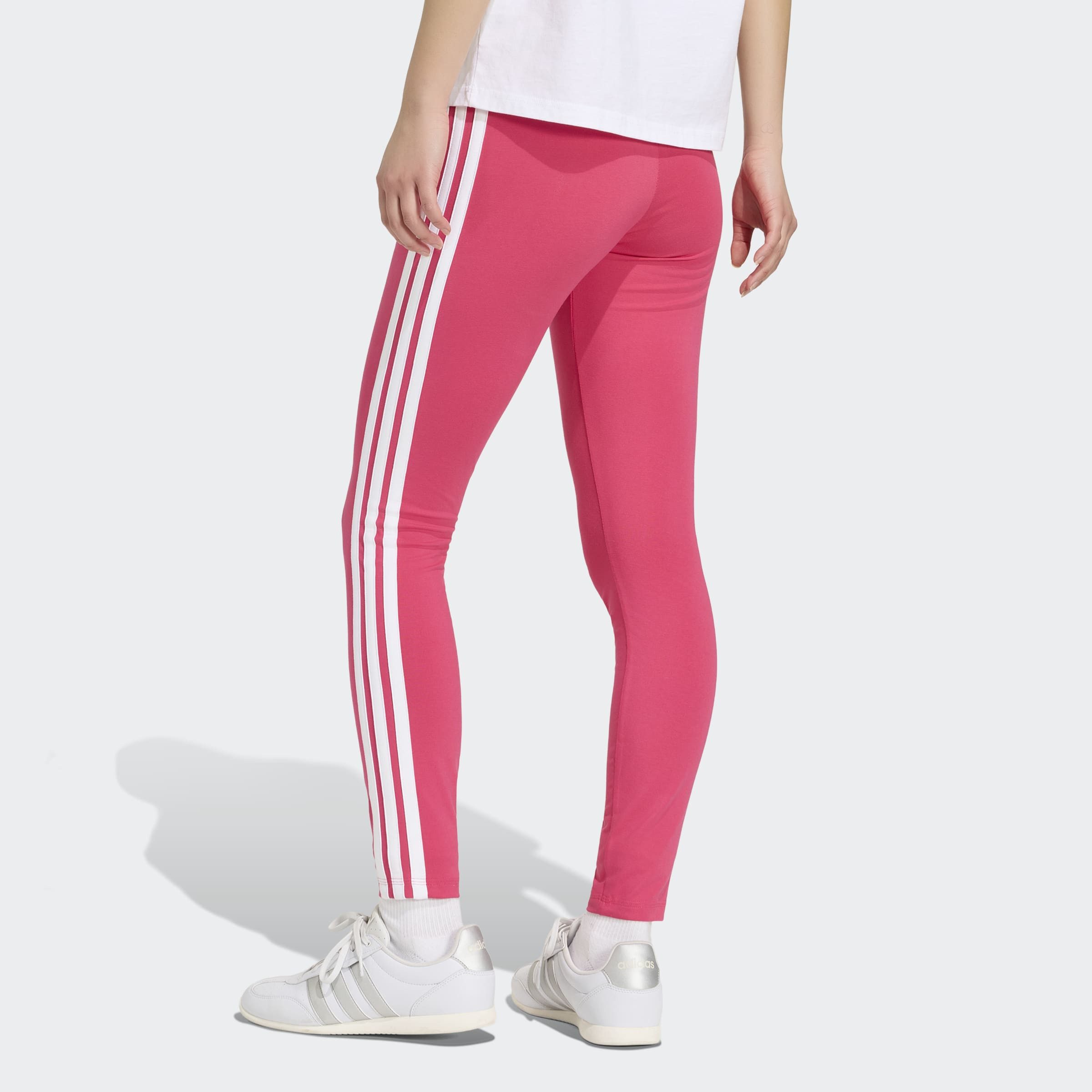 adidas Sportswear Trainingstights ESSENTIALS 3-STREIFEN COTTON LEGGINGS sportlicher Look mit 3-Streifen, aus Baumwolle und Elasthan