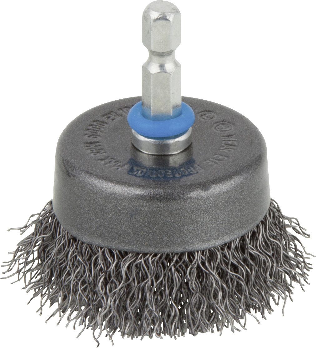 Wolfcraft Schleifaufsatz Wolfcraft Topfdrahtbürste Ø 50 mm Schaft Ø 6 mm