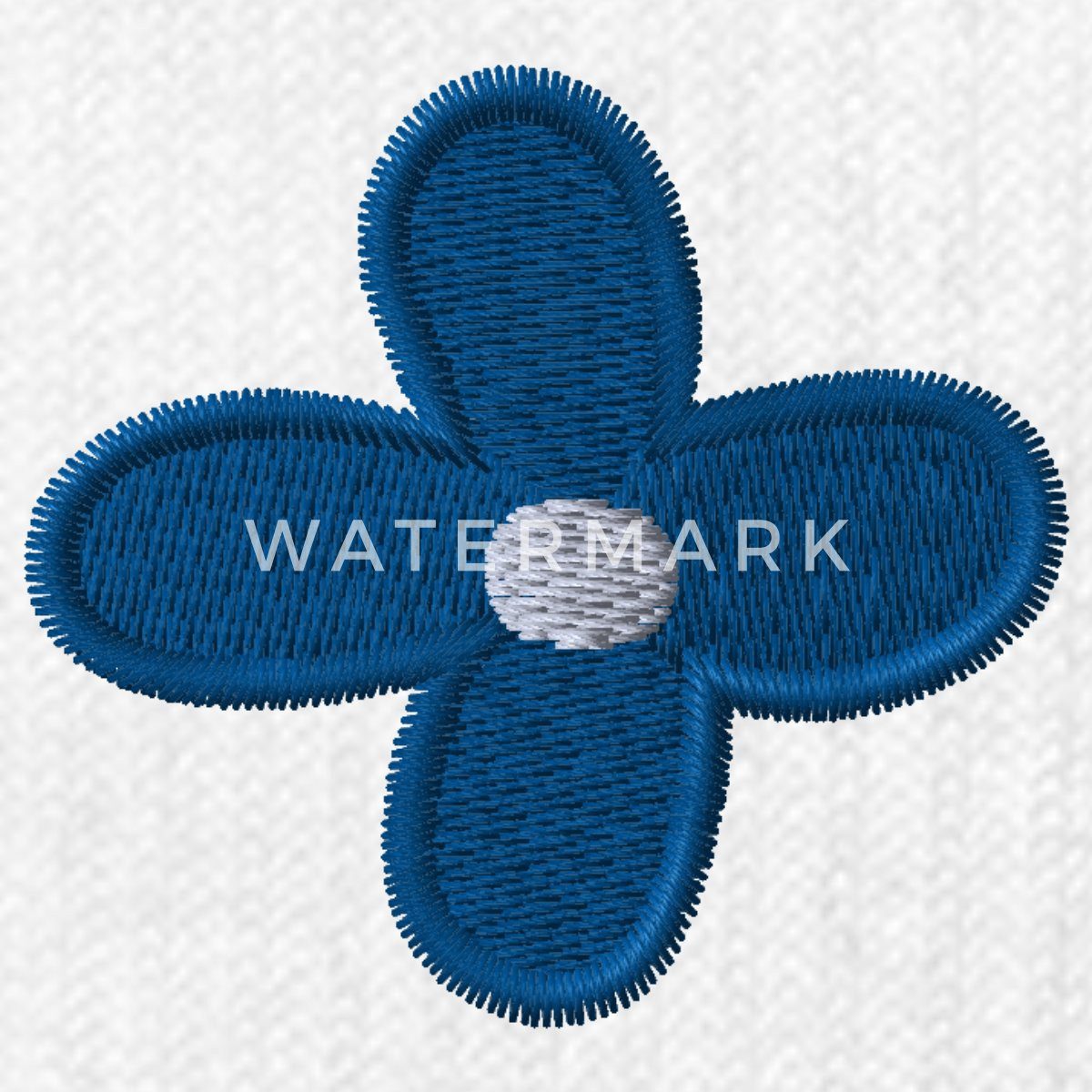Spreadshirt Socken Blaue Blume Bestickt, Frühlingsblühte Gestreifte Tennissocken (1-Paar)
