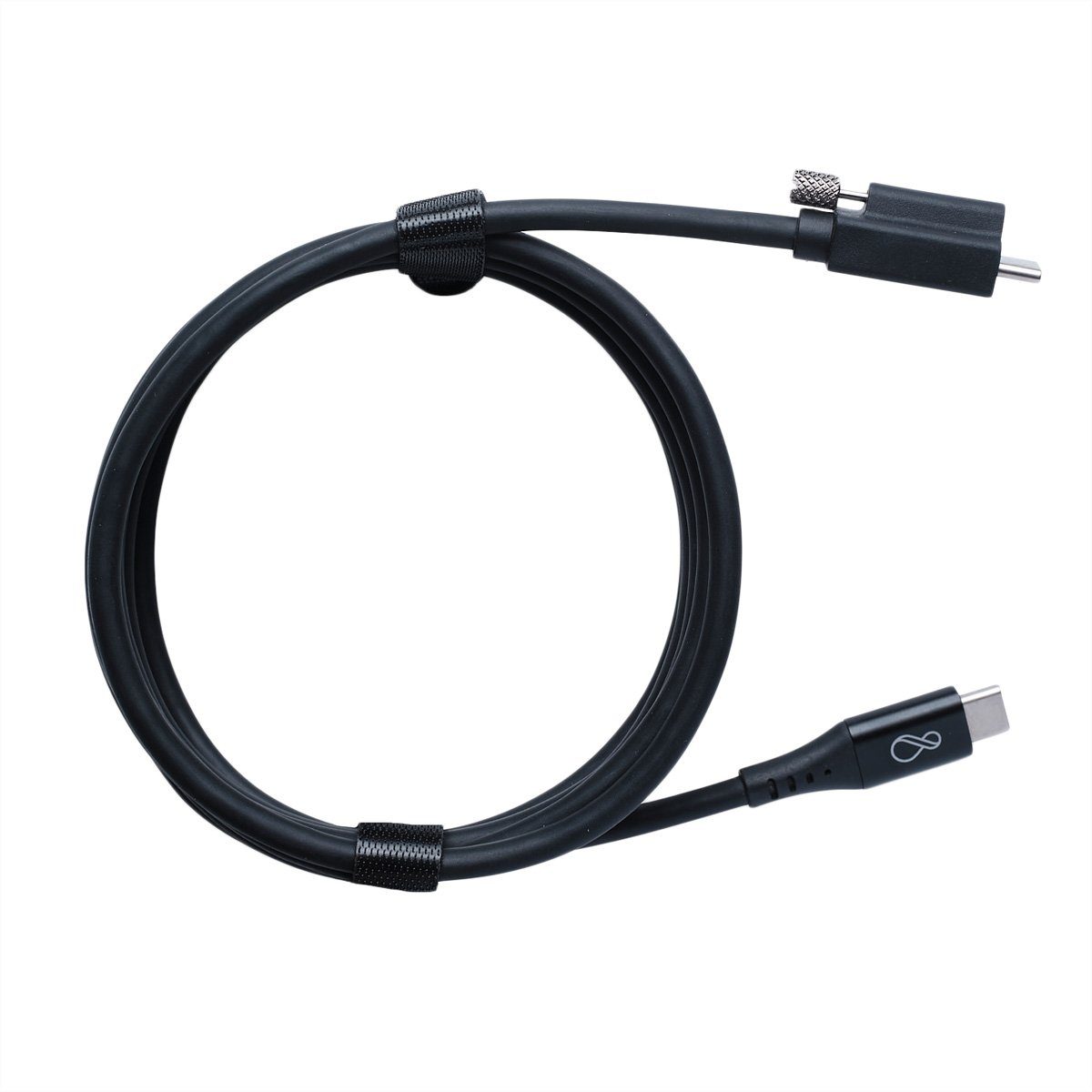 Bachmann Ochno USB-C Kabel mit Schraube 2,0m schwarz Stromadapter, 200.0 cm, O-USBG2-200-3