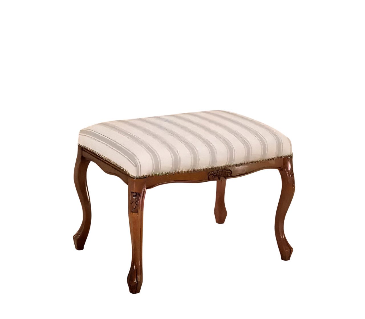 Xlmoebel Hocker Eleganter Sitzhocker aus hochwertigem Stoff mit gepolstertem Sitz (1 St., Hocker), Hergestellt in Europa