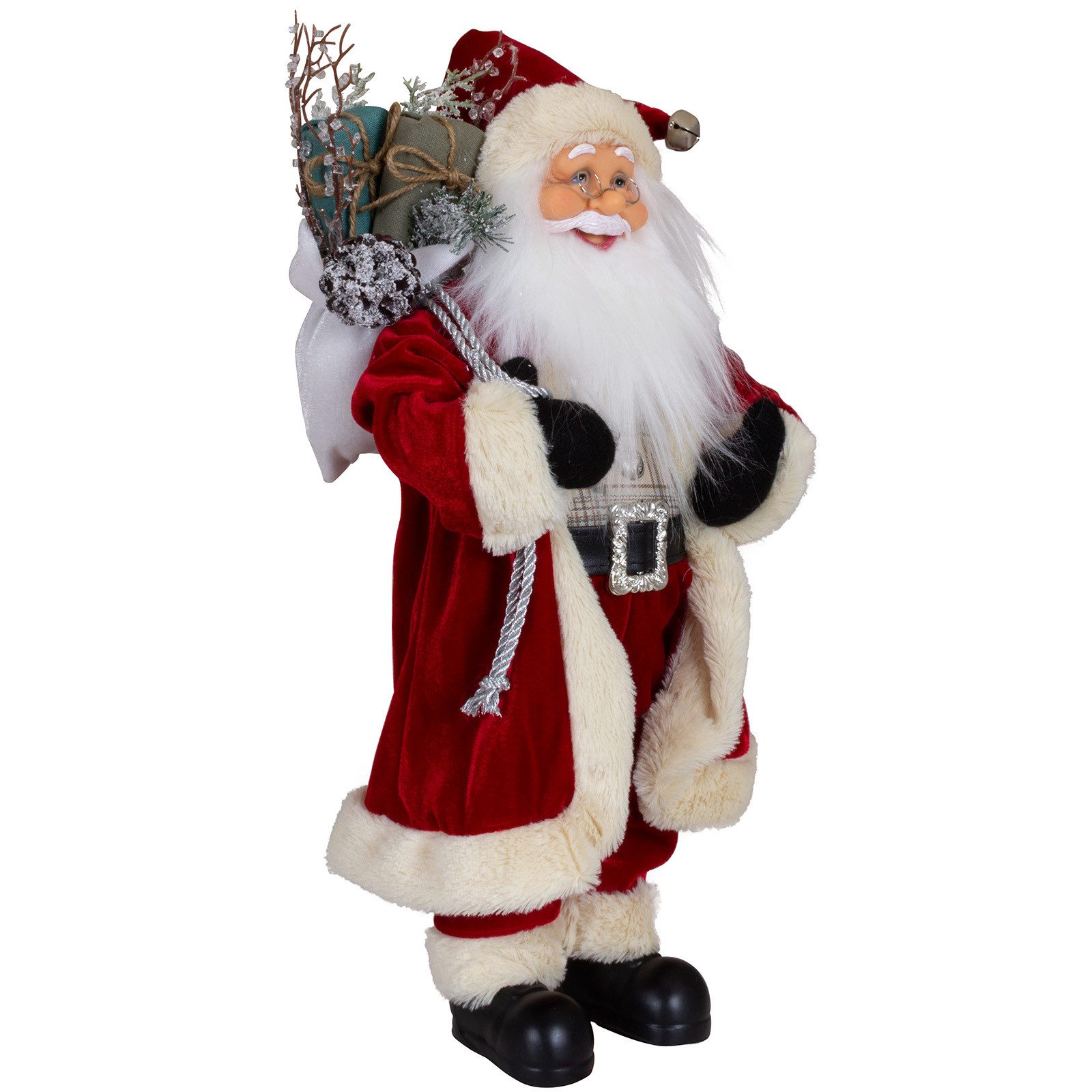 Christmas Paradise Weihnachtsmann Sigurd, 4 Größen (30-80cm) (Deko Figur, 1 St., stehend), rot