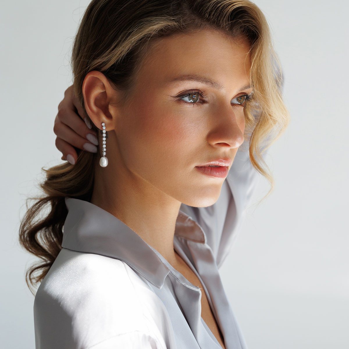 Gaura Pearls Paar Ohrstecker Elegant weiß günstig online kaufen