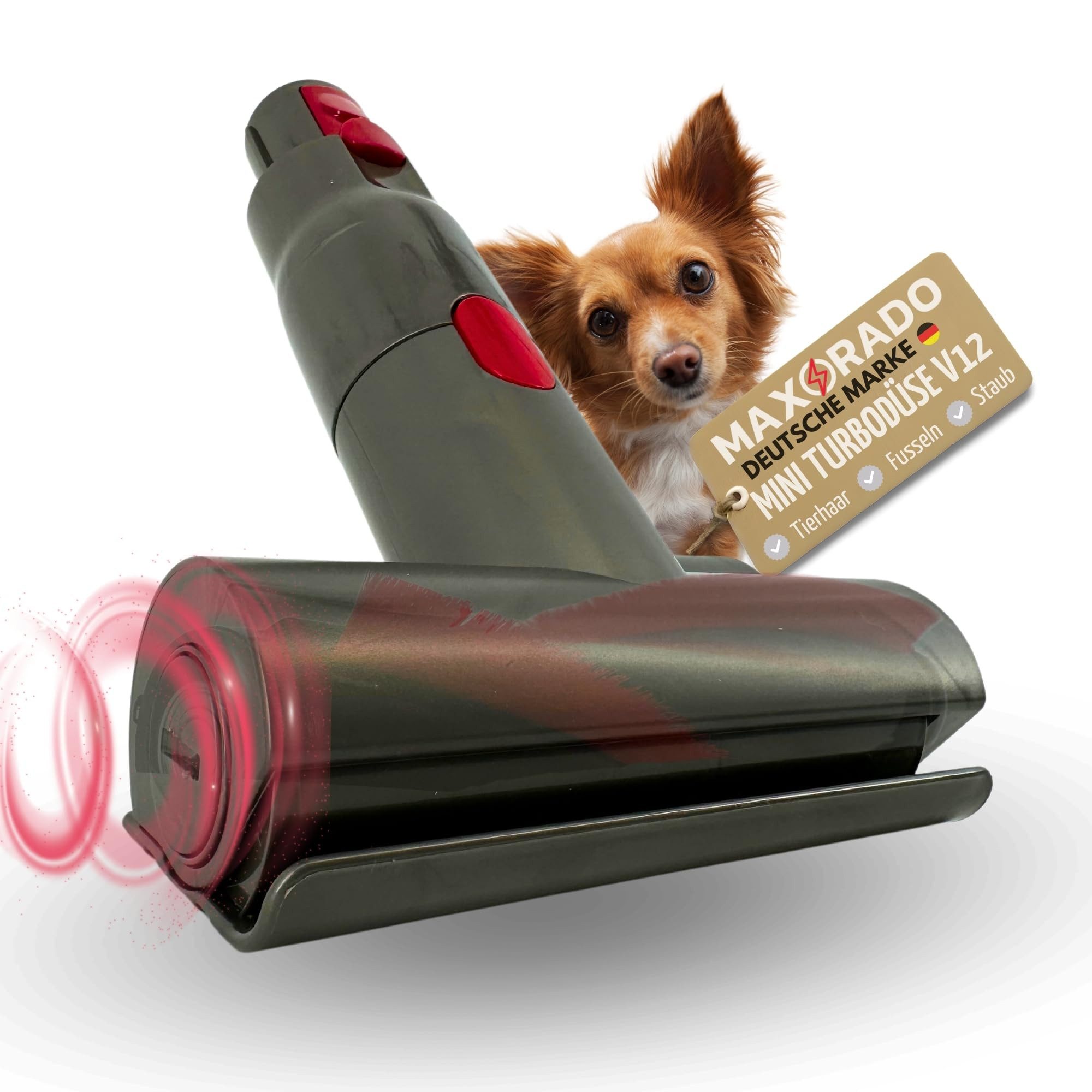 Maxorado Mini-Turbodüse Für Dyson Mini Turbodüse V12 Detect Slim Absolute Origin Polsterdüse, Zubehör für Dyson V12, Zubehör Elektrobürste Turbinendüse Aufsatz Düse
