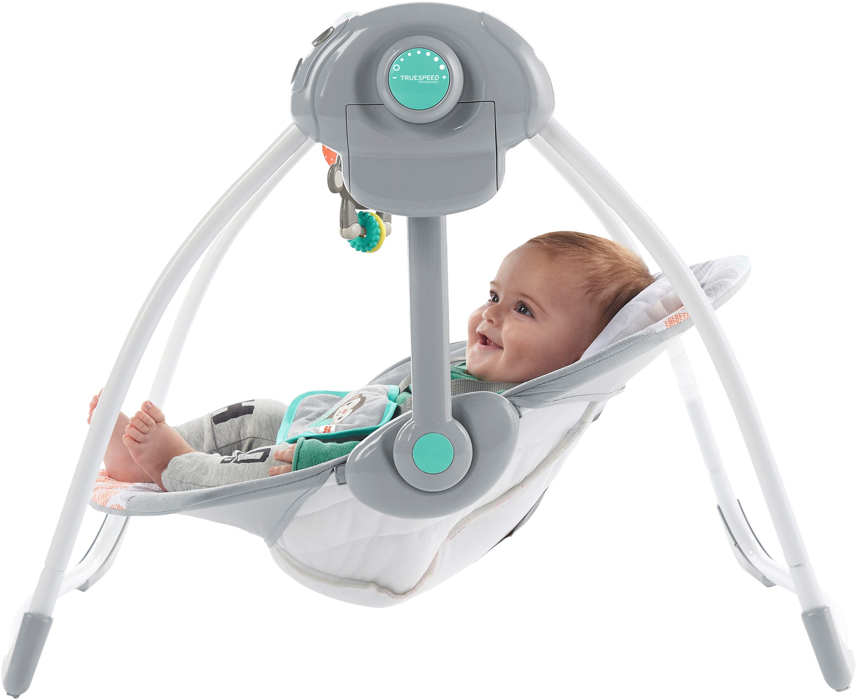 Bright Starts Baby Bouncer Whimsical Wild Portable Swing, with sound effect