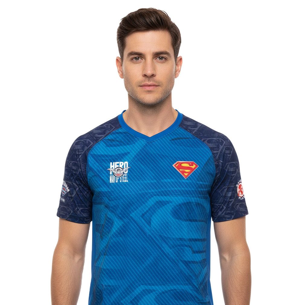 Superman T-Shirt Man Of Steel 38 Soccer Jersey