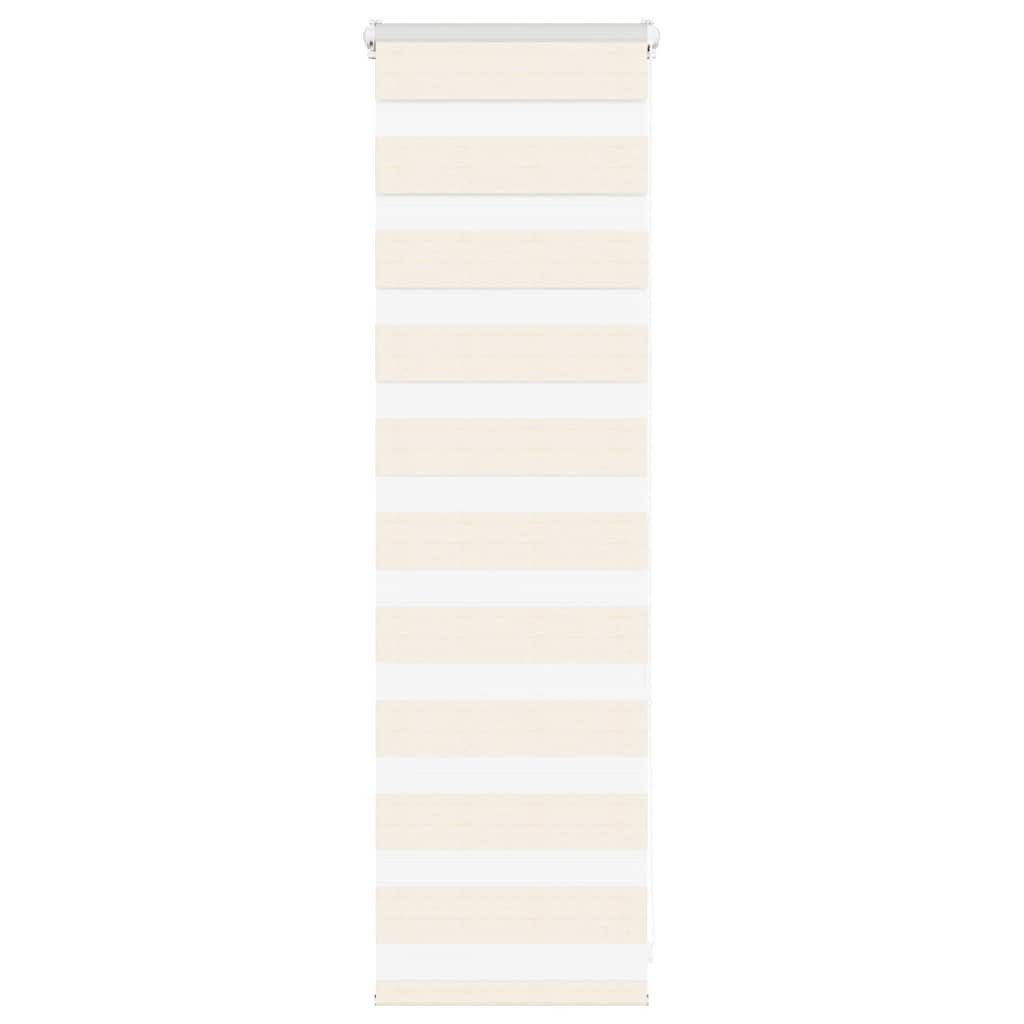 Rollo Doppelrollo Marmorbeige 45x100 cm Stoffbreite 40,9 cm Polyester, vidaXL