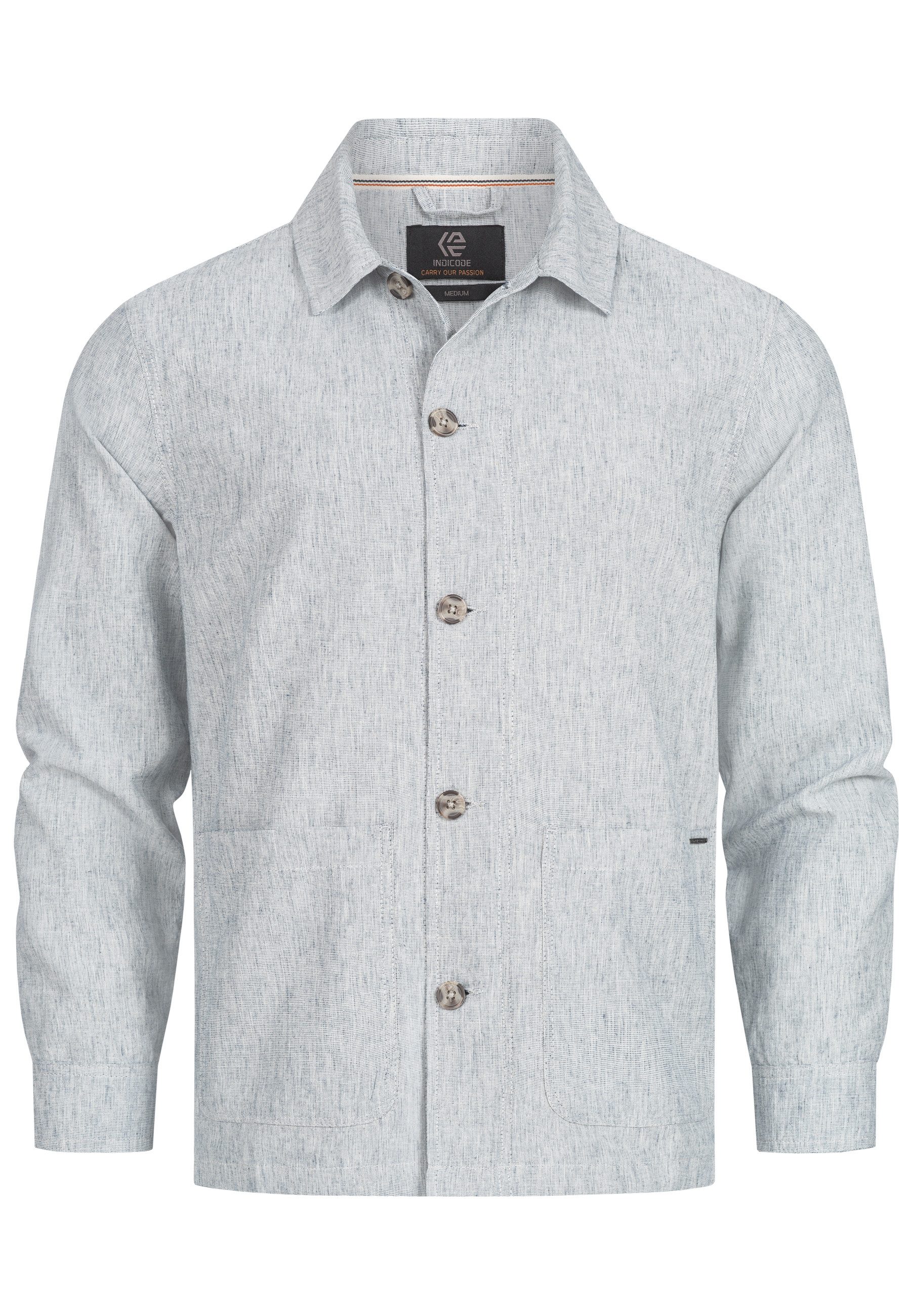 Indicode Sommerjacke INElton mit klassischem Hemdkragen günstig online kaufen