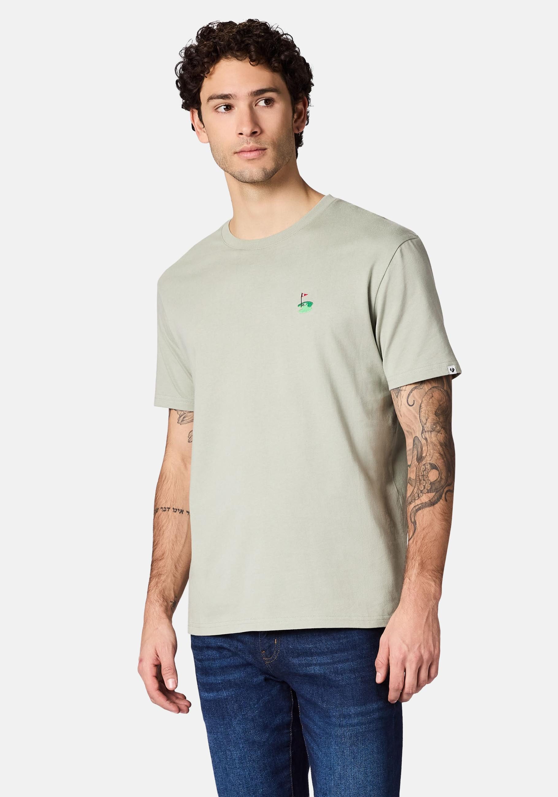 Ragwear T-Shirt Samms E Gots YOUMODO Kurzärmliges Shirt mit Golf-Stickerei