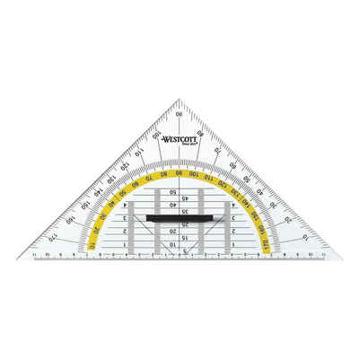 WESTCOTT Geodreieck, 22 cm, mit Griff