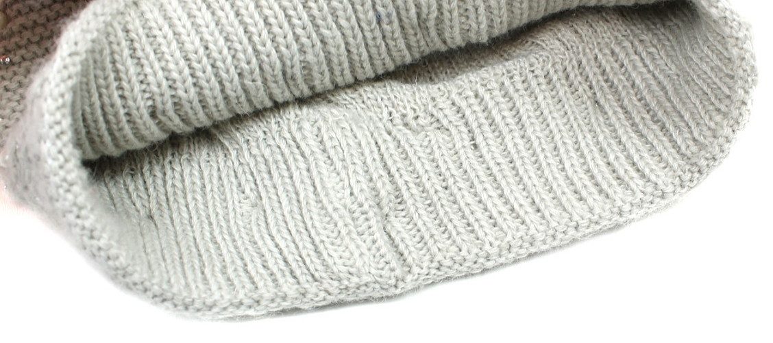 dy_mode Bommelmütze Damen Strickmütze mit Bommel, Glitzer & Kunstperlen warme Wintermütze mit Kunstperlen & Glitzer