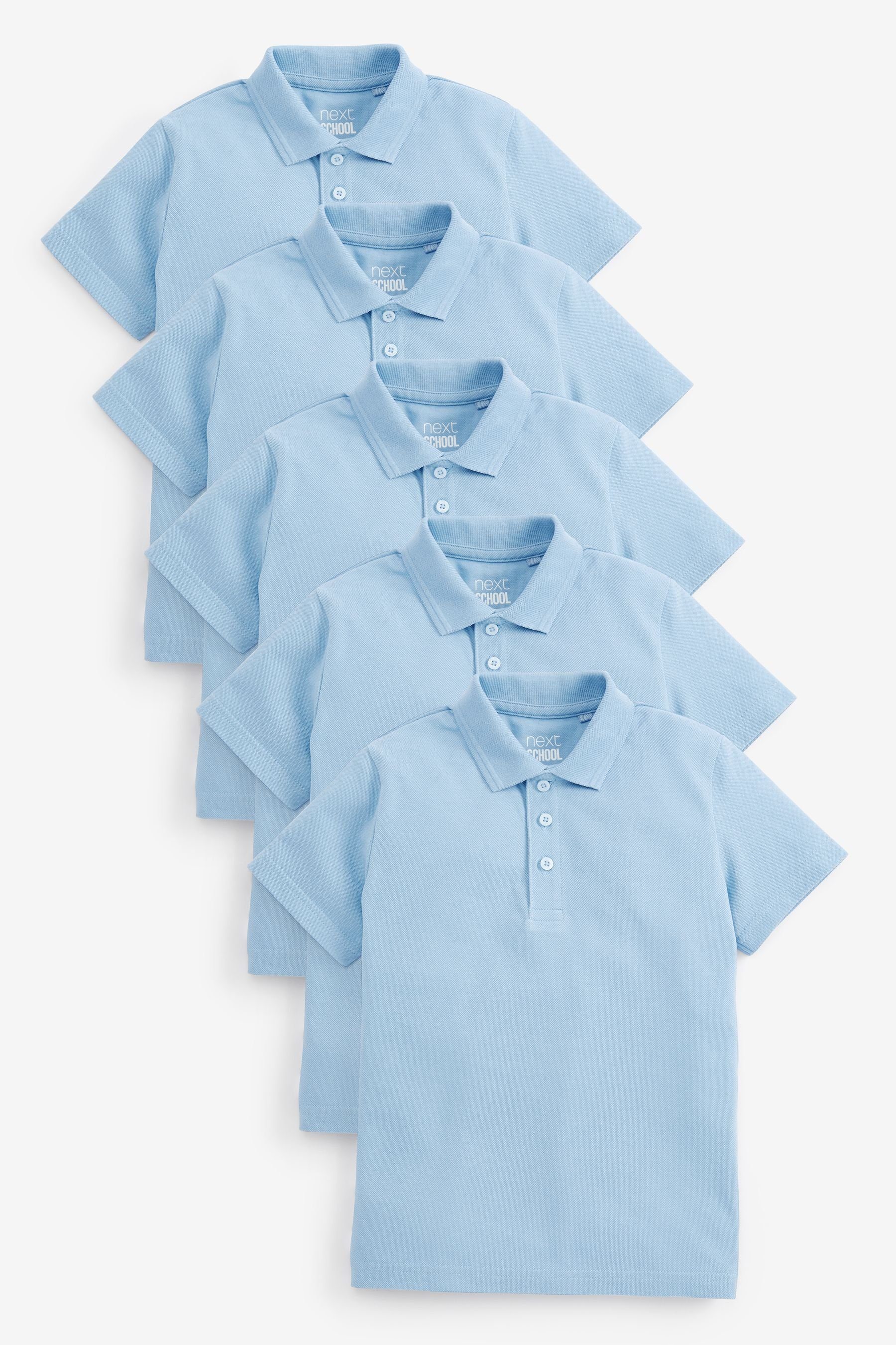 Next Poloshirt Schul-Poloshirts aus Baumwolle (5-tlg)