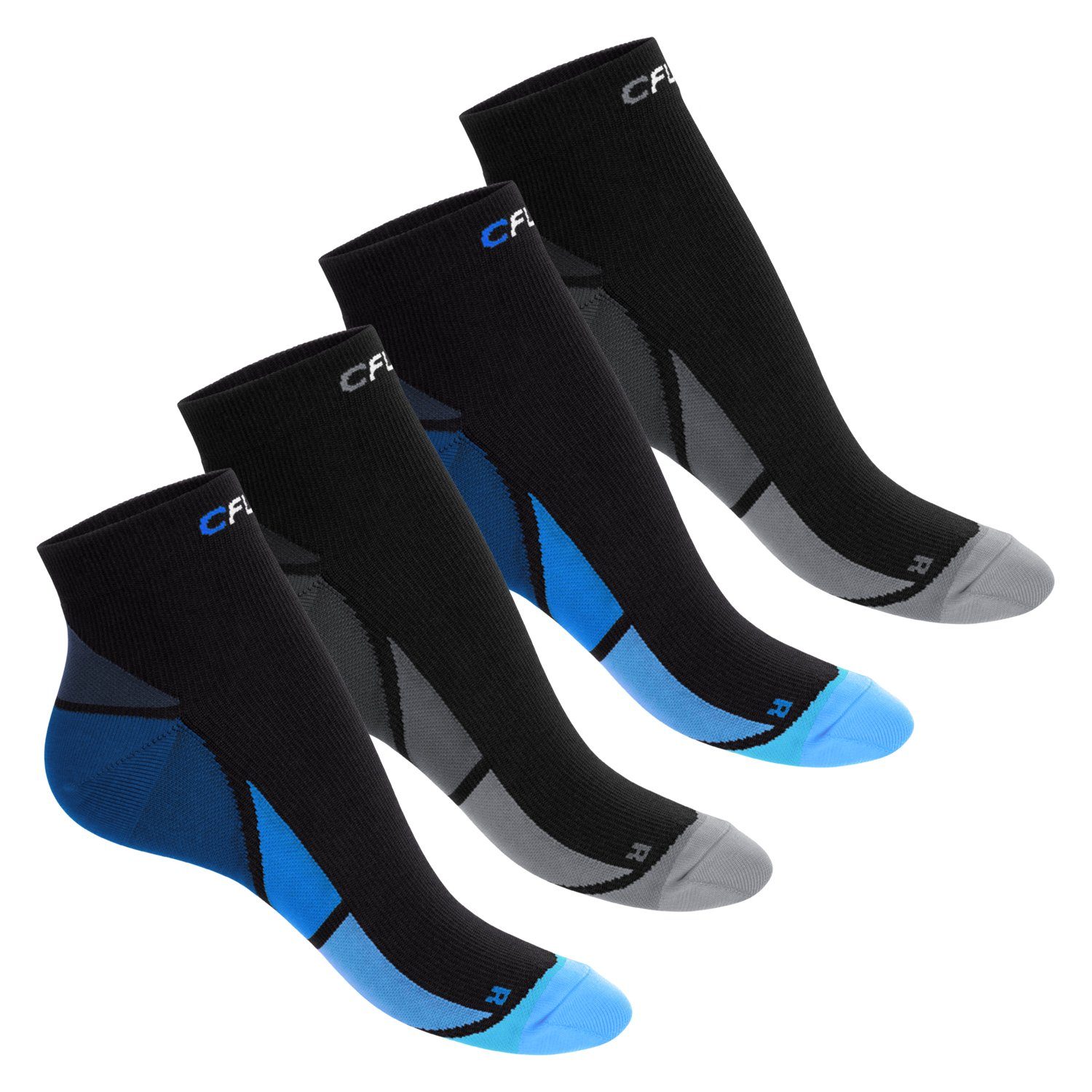 CFLEX Kompressionsstrümpfe Sport Socken für Herren & Damen (2/4 Paar) mit Kompression