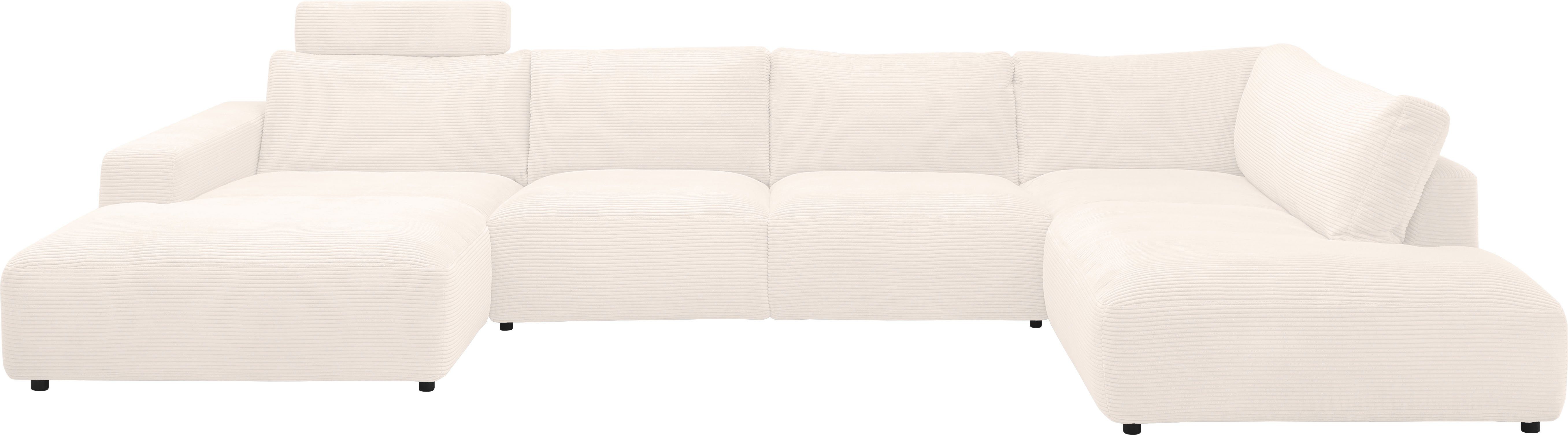 Musterring Wohnlandschaft Lucia U-Form, Verschiedene Farben, Cord-Bezug, Gesamtbreite 434 cm